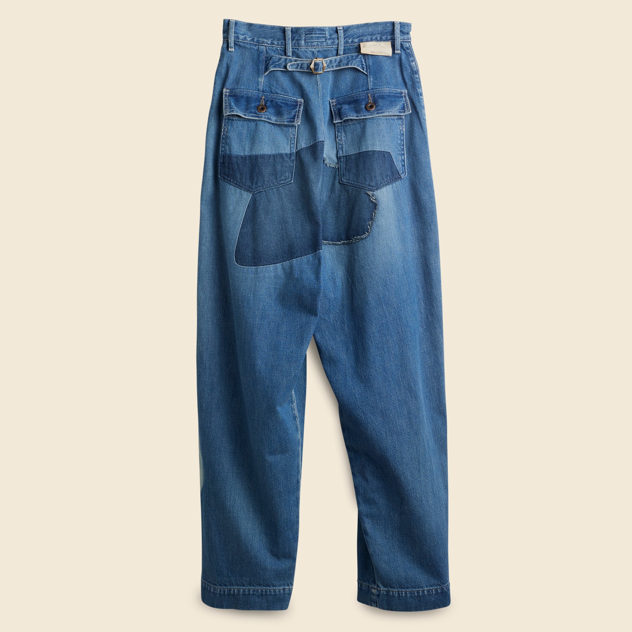 Kapital, 11.5oz Denim Mining High Waisted Dakota Pants - Indigo