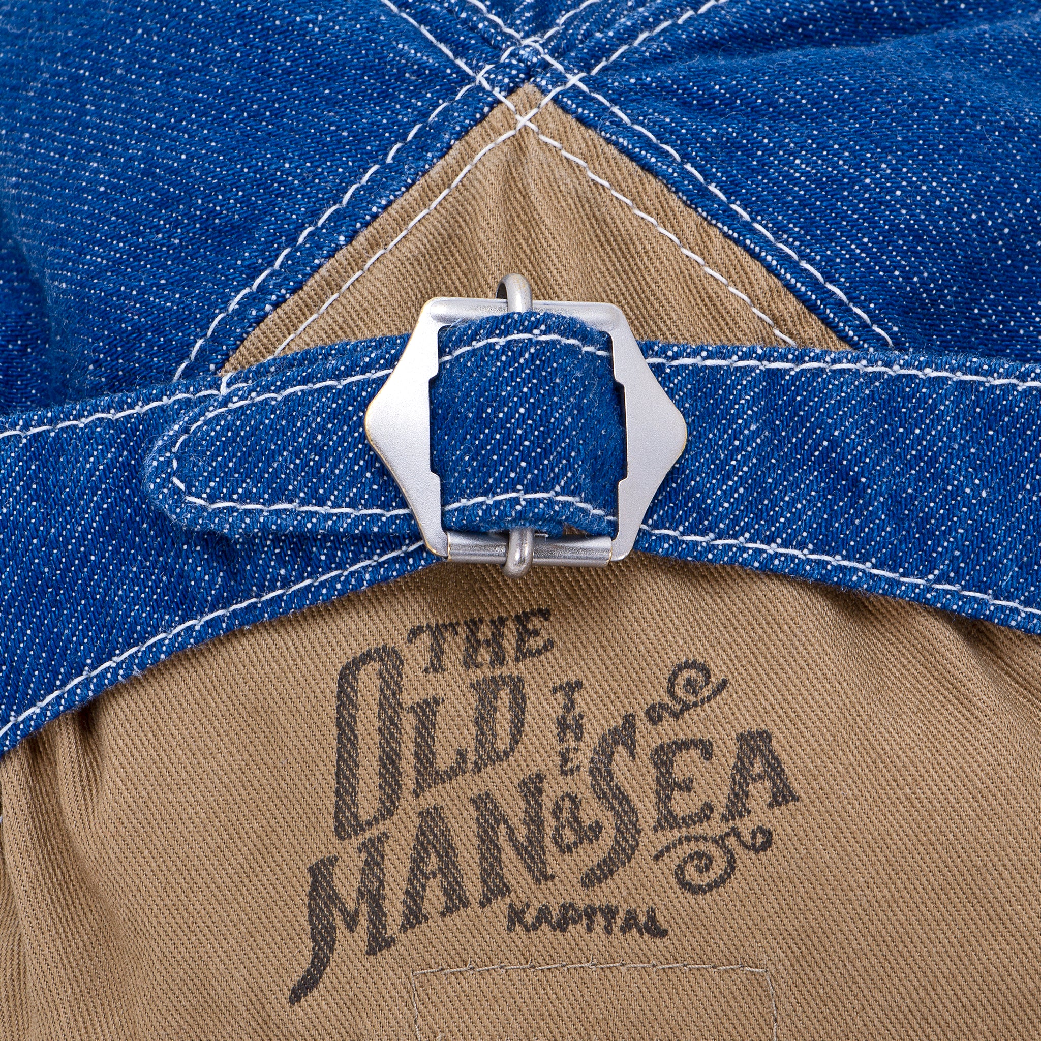 Kapital, 11.5oz Denim THE OLD MAN AND THE SEA Cap - Midtone