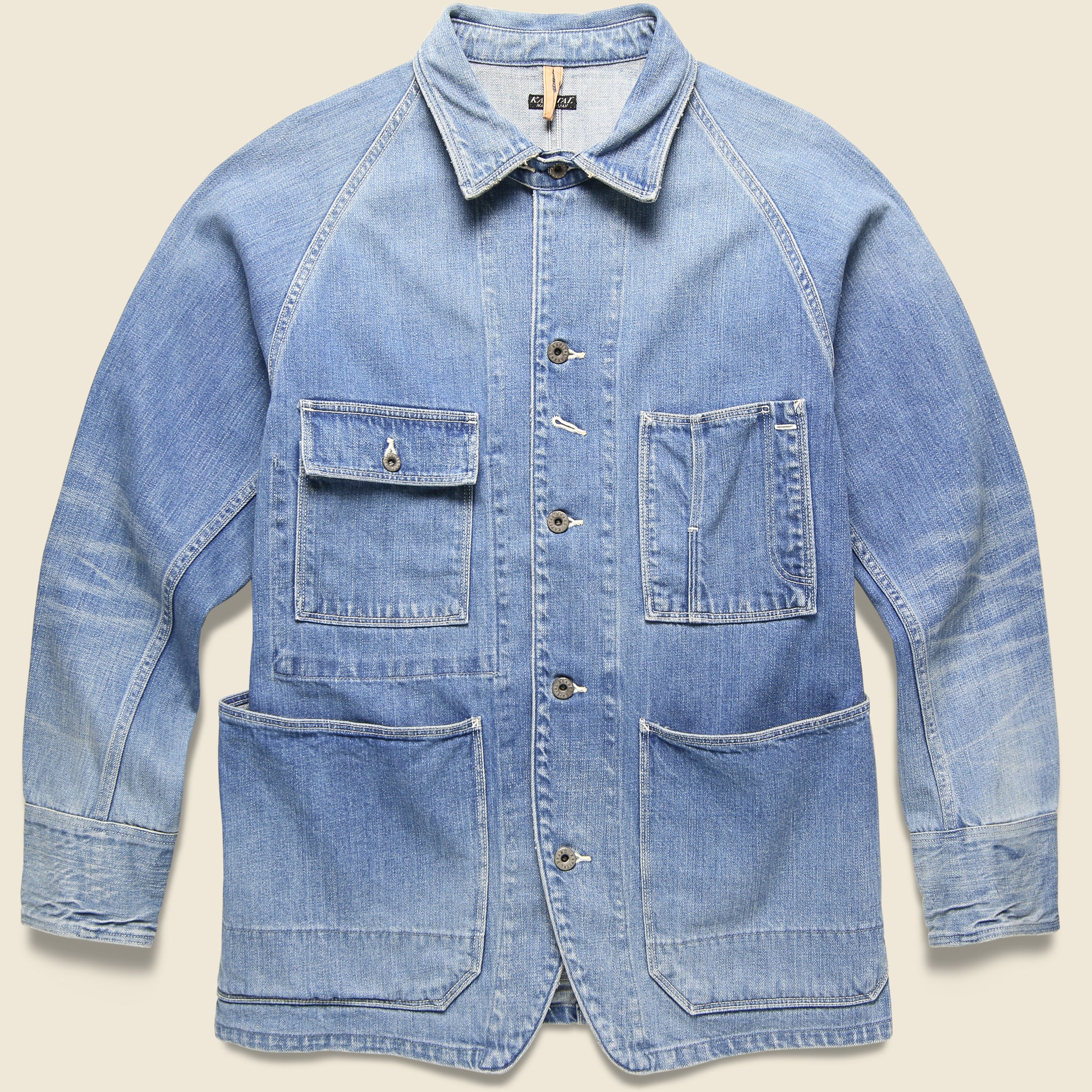 Kapital, 12oz Denim Cactus Coverall Jacket - Light Wash