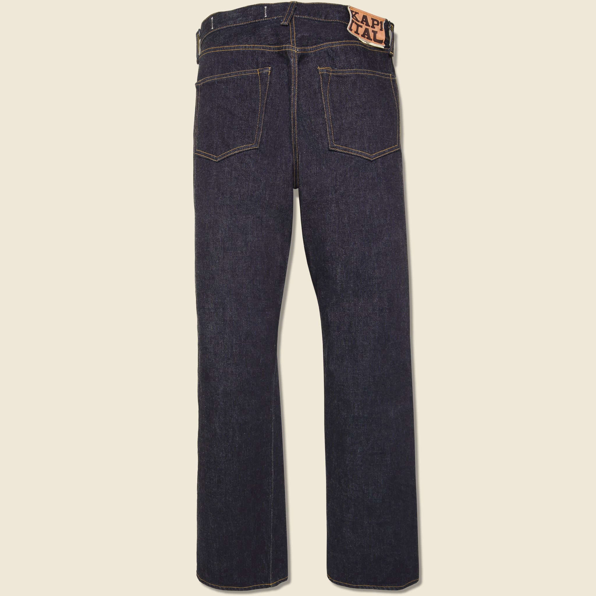 Kapital, 14oz Denim TH Straight Jean - One Wash