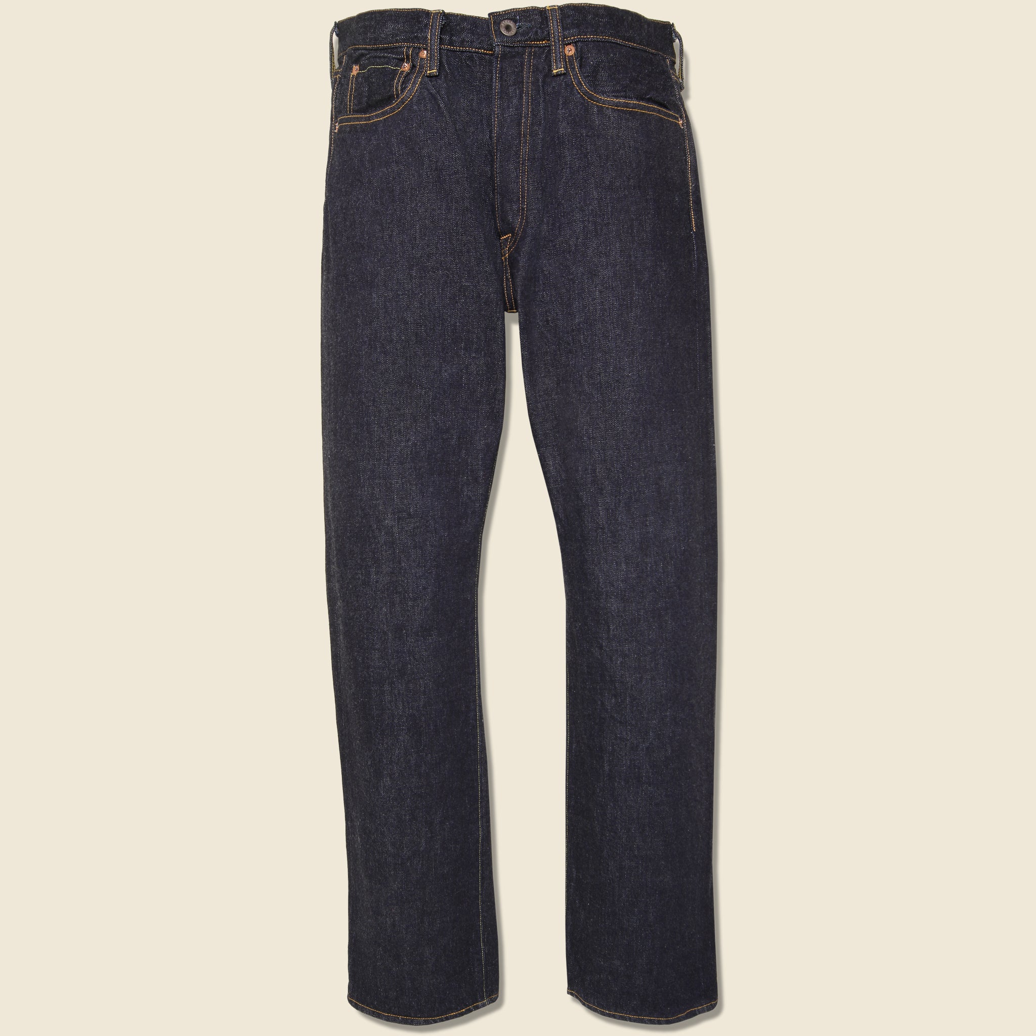 Kapital, 14oz Denim TH Straight Jean - One Wash