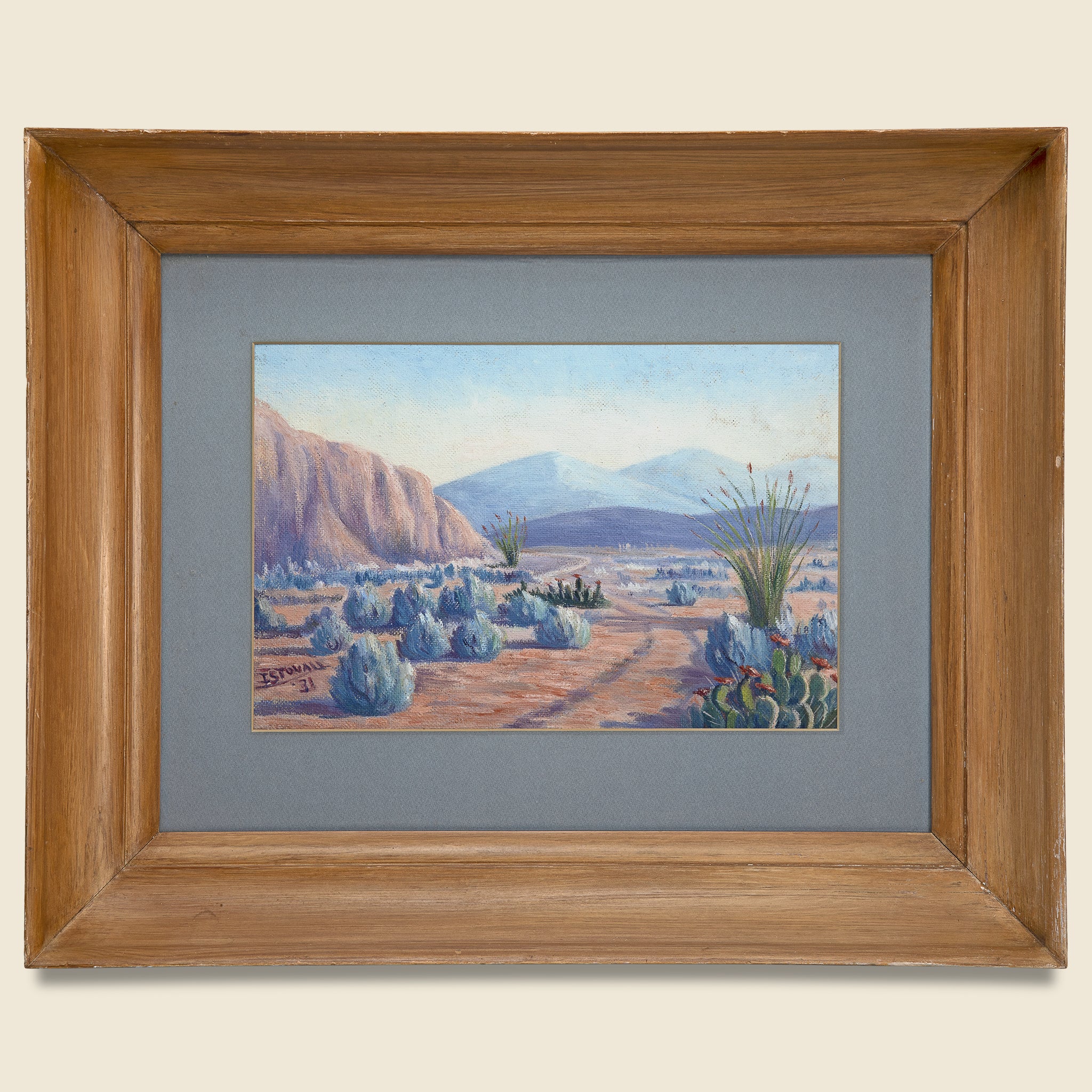 Vintage, 1931 Arizona Landscape Painting