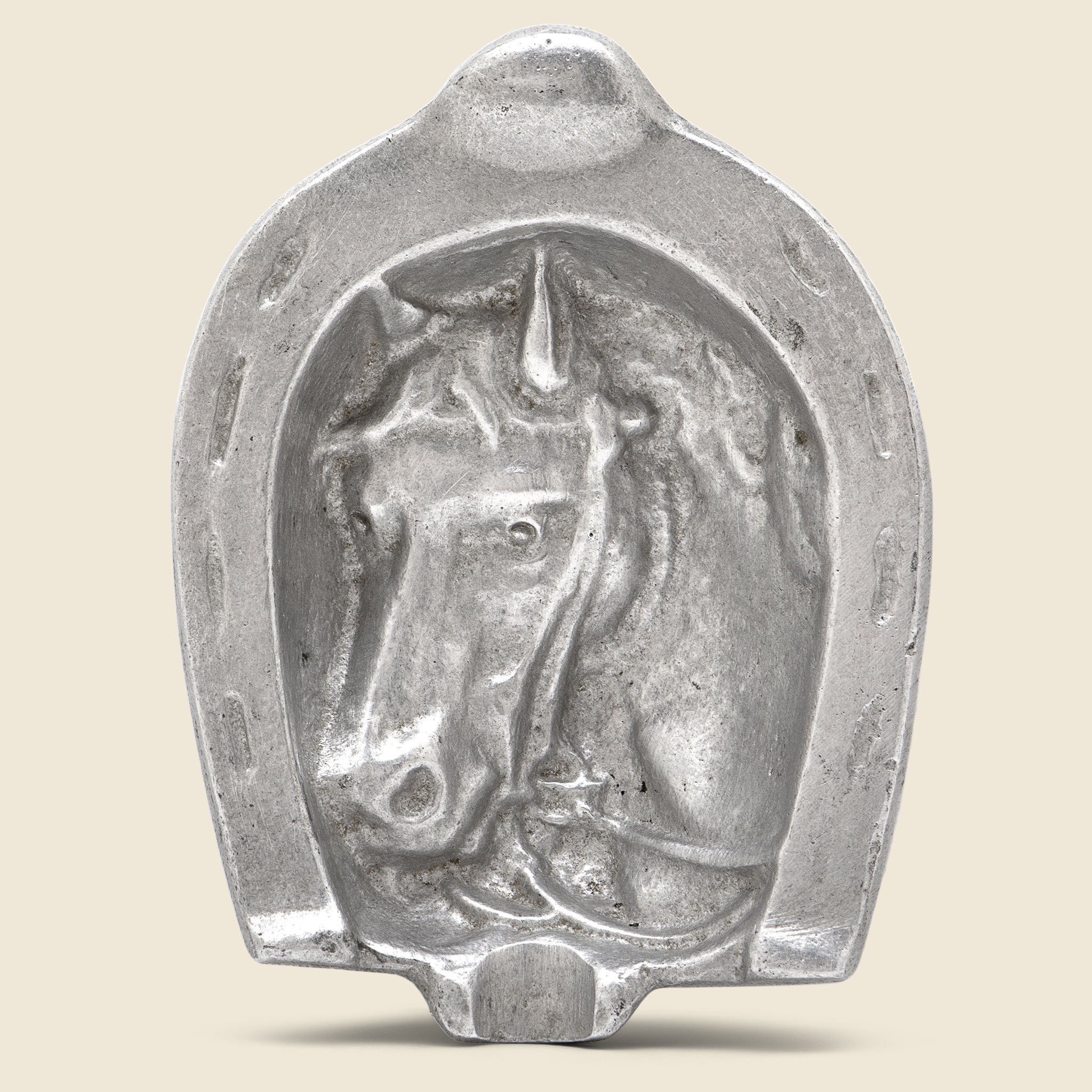 Vintage, 1950s Aluminum Horse Ashtray