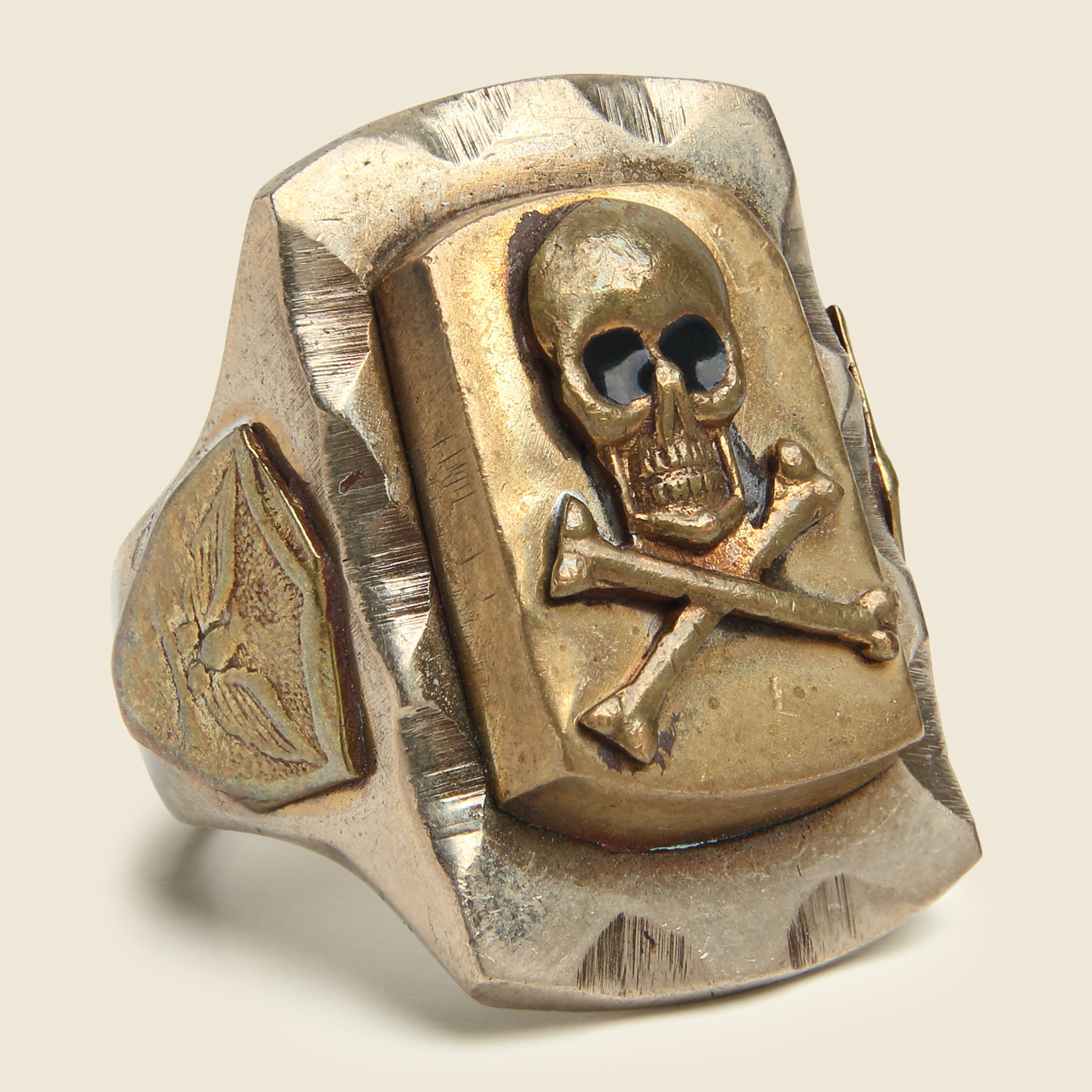 Vintage, 1950s Mexican Souvenir Skull Ring