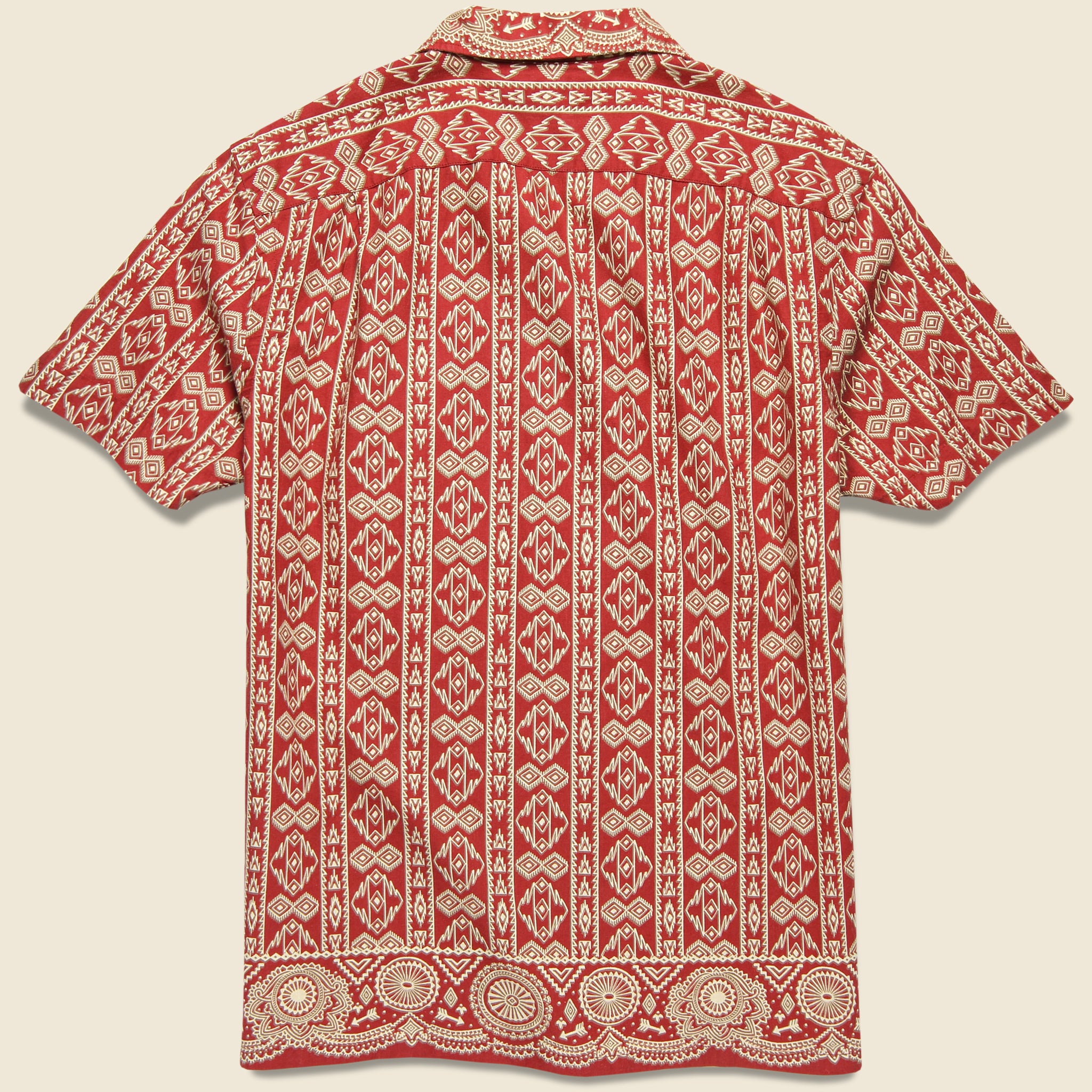 RRL, 2 Pocket Camp Shirt - Red/Tan