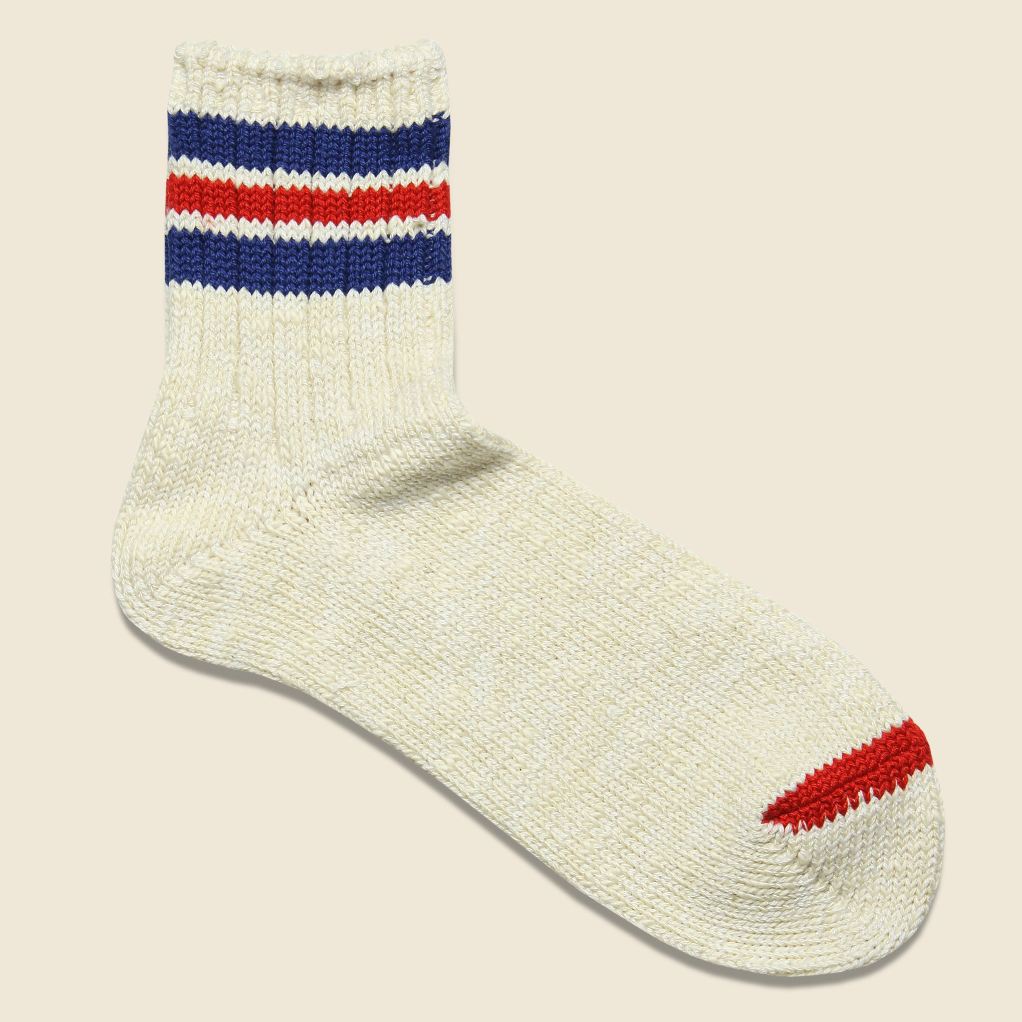 Anonymous Ism, 3-Line Quarter Sock - Red/White/Blue