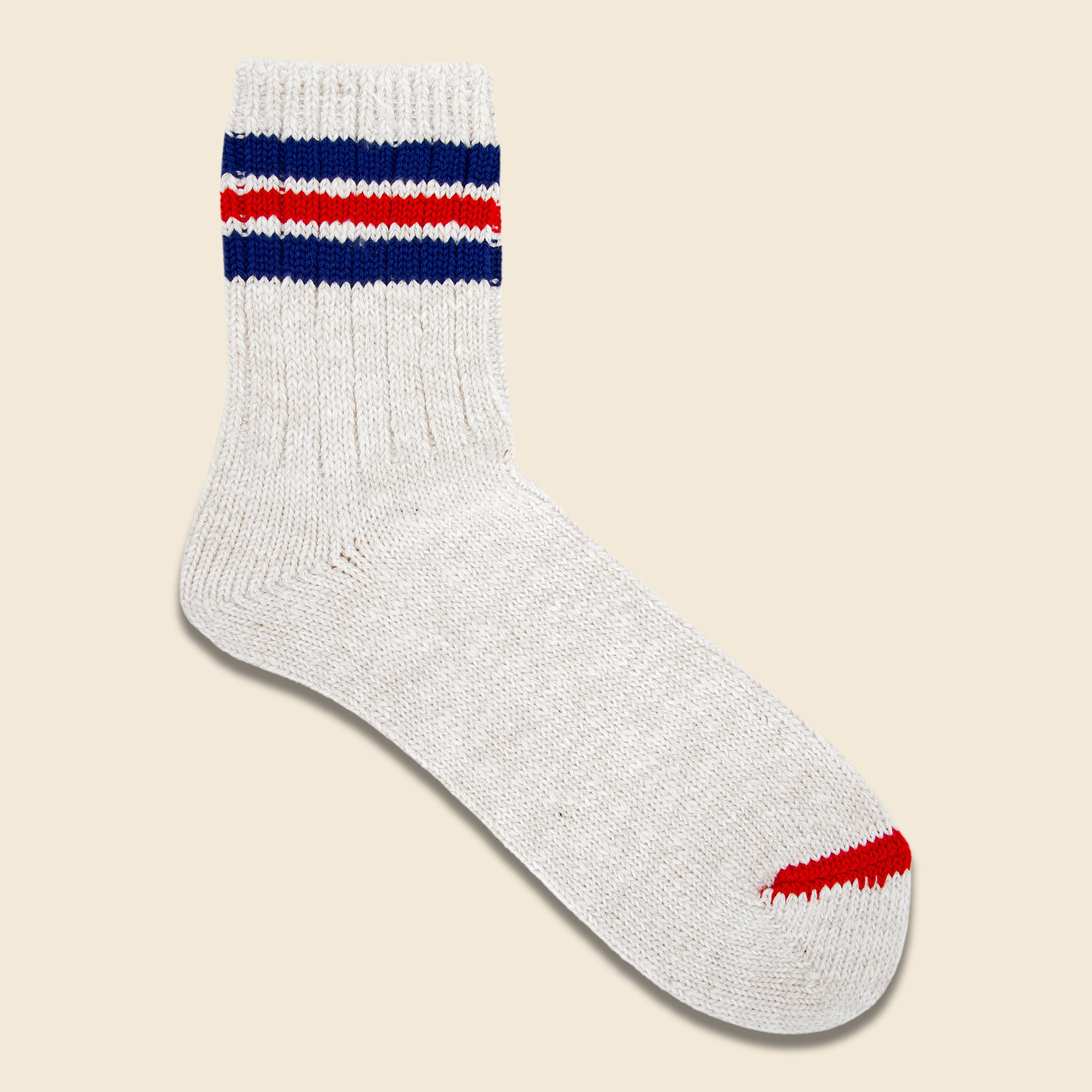 Anonymous Ism, 3-Line Slub Sock - Off White