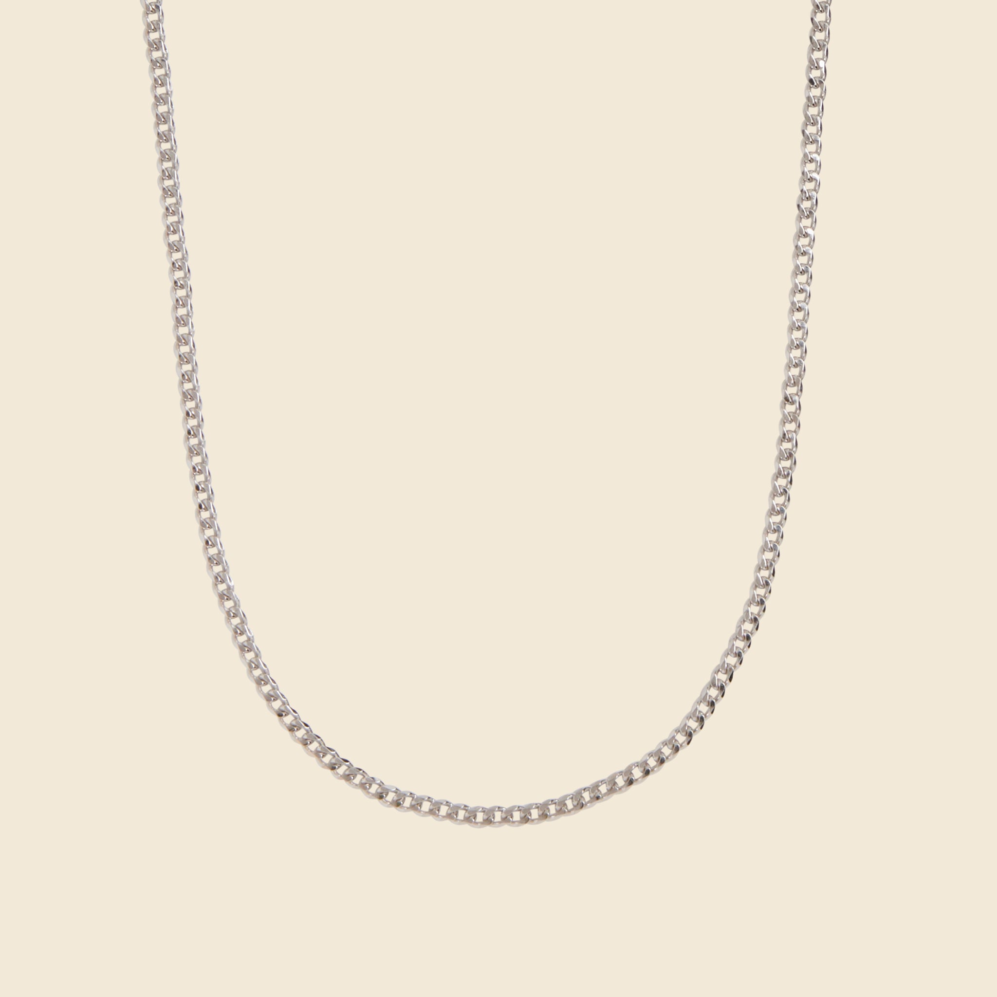 Miansai, 3mm Cuban Chain Necklace - Sterling Silver