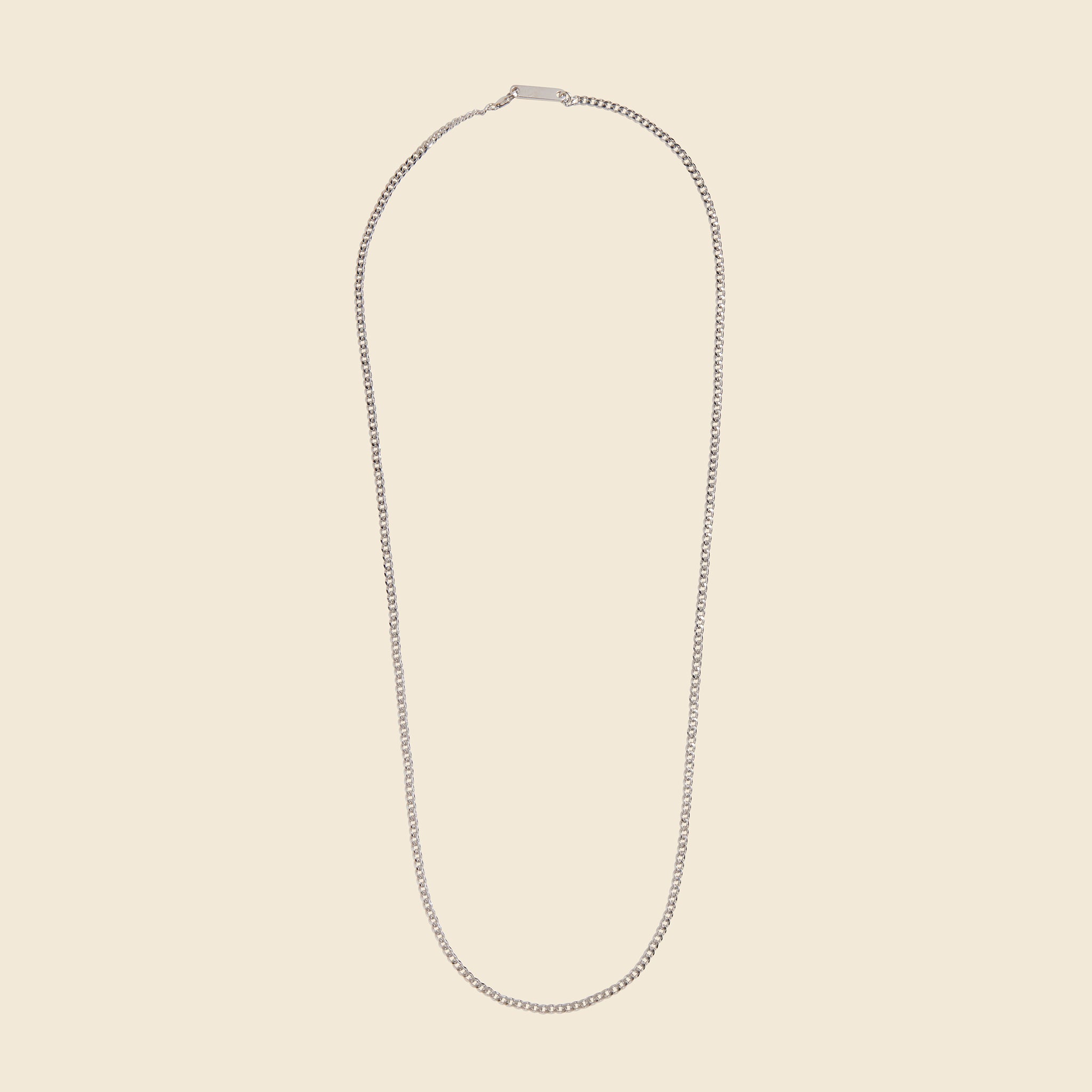 Miansai, 3mm Cuban Chain Necklace - Sterling Silver