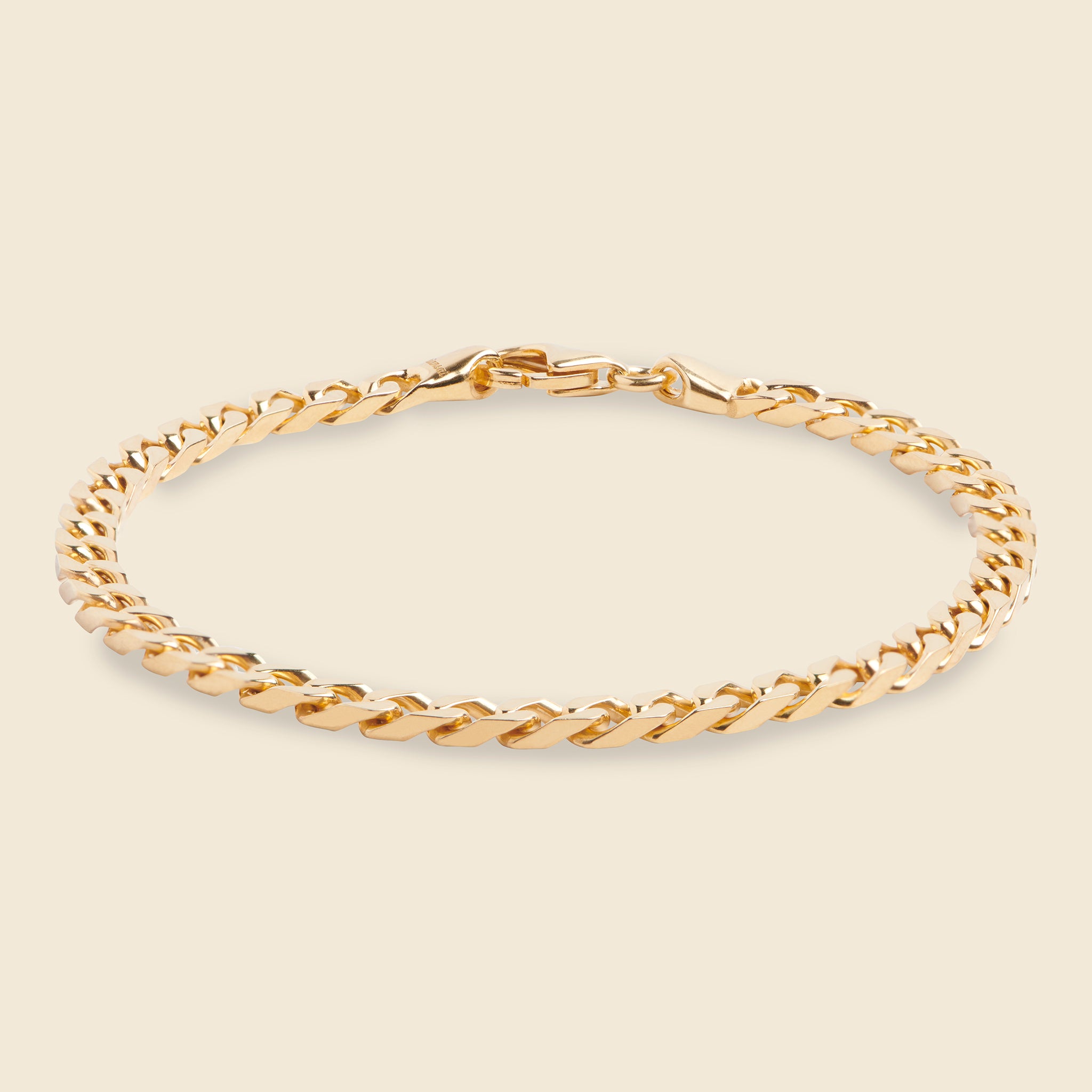 Miansai, 4mm Cuban Chain Bracelet - Gold Vermeil