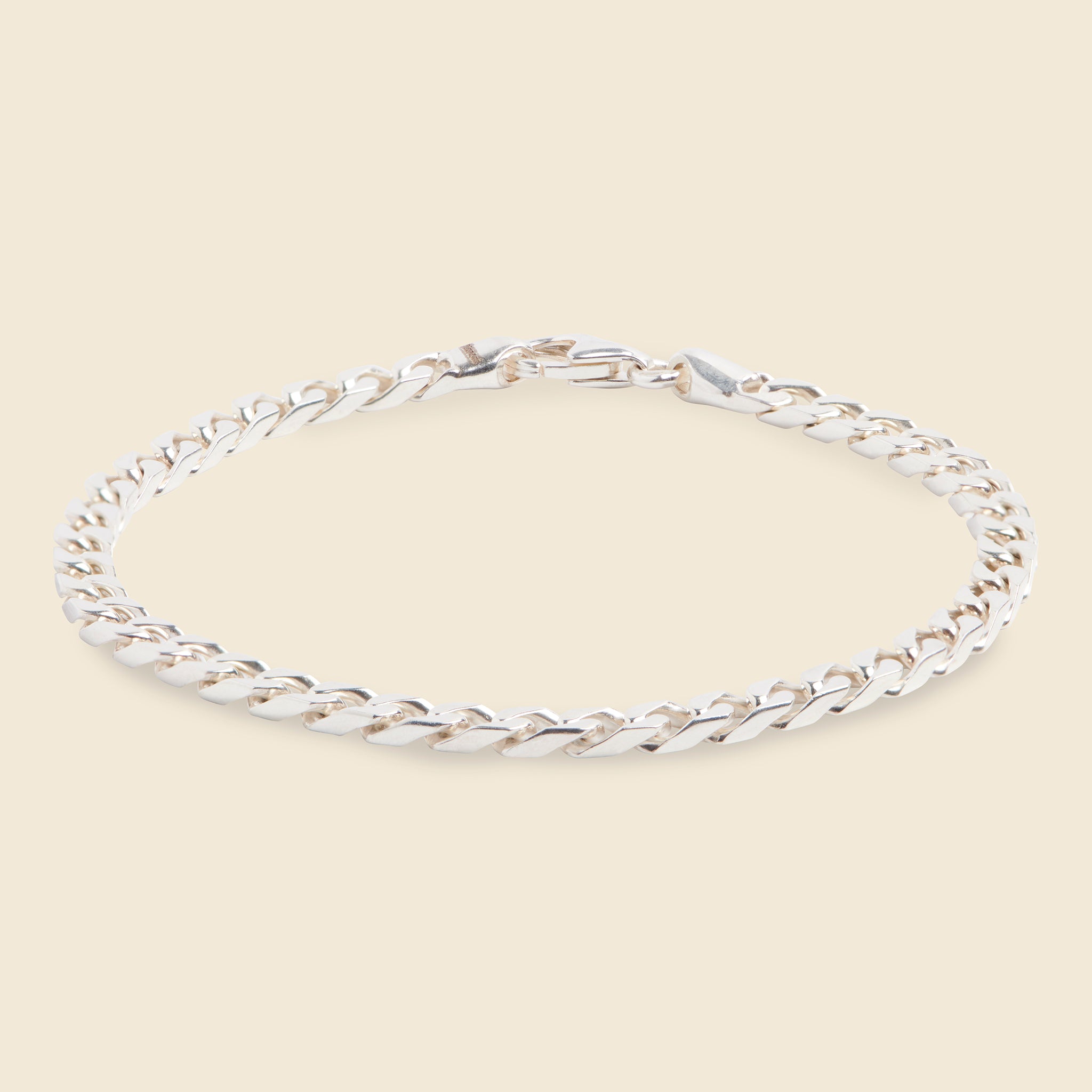 Miansai, 4mm Cuban Chain Bracelet - Silver