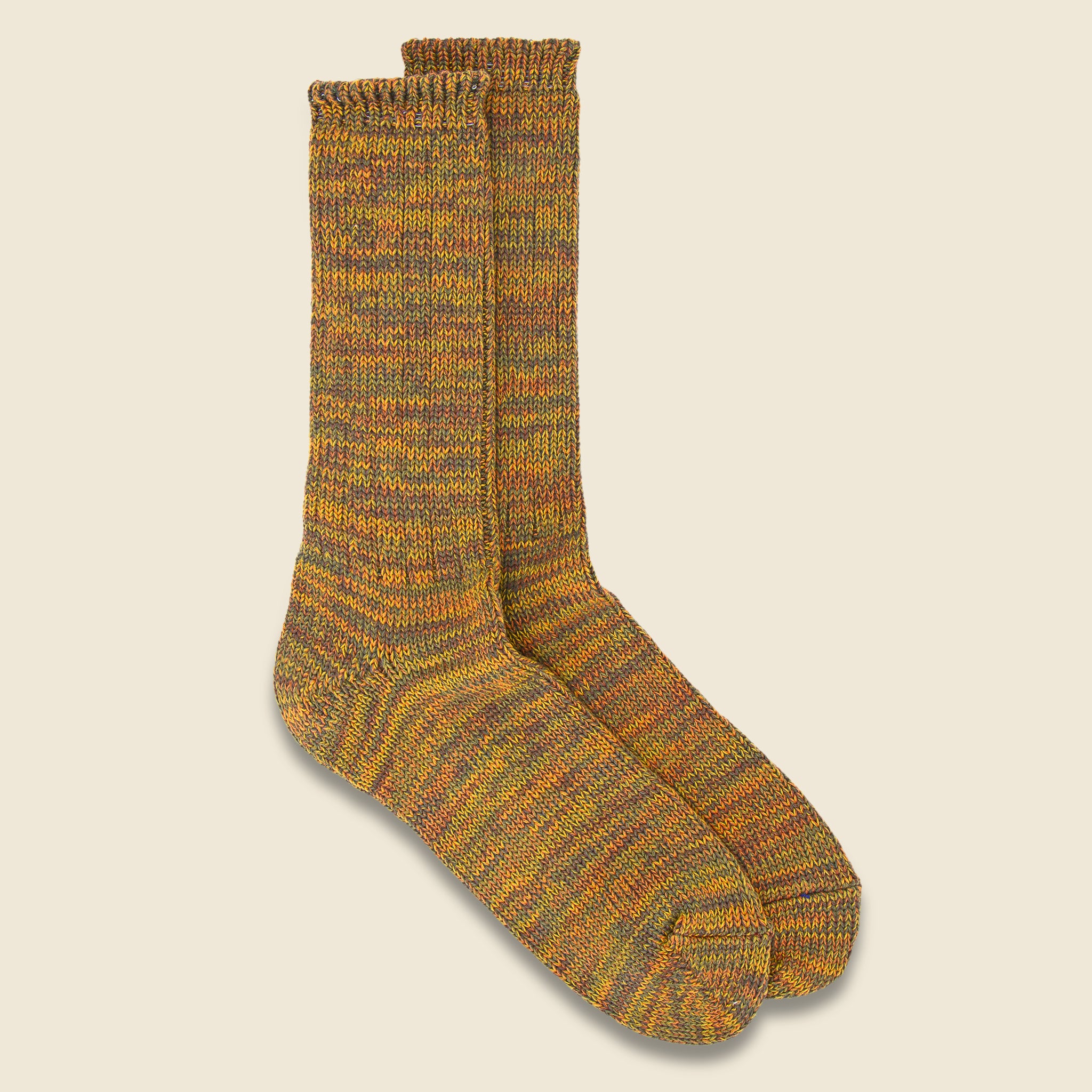 Anonymous Ism, 5 Color Mix Crew Sock - Gold