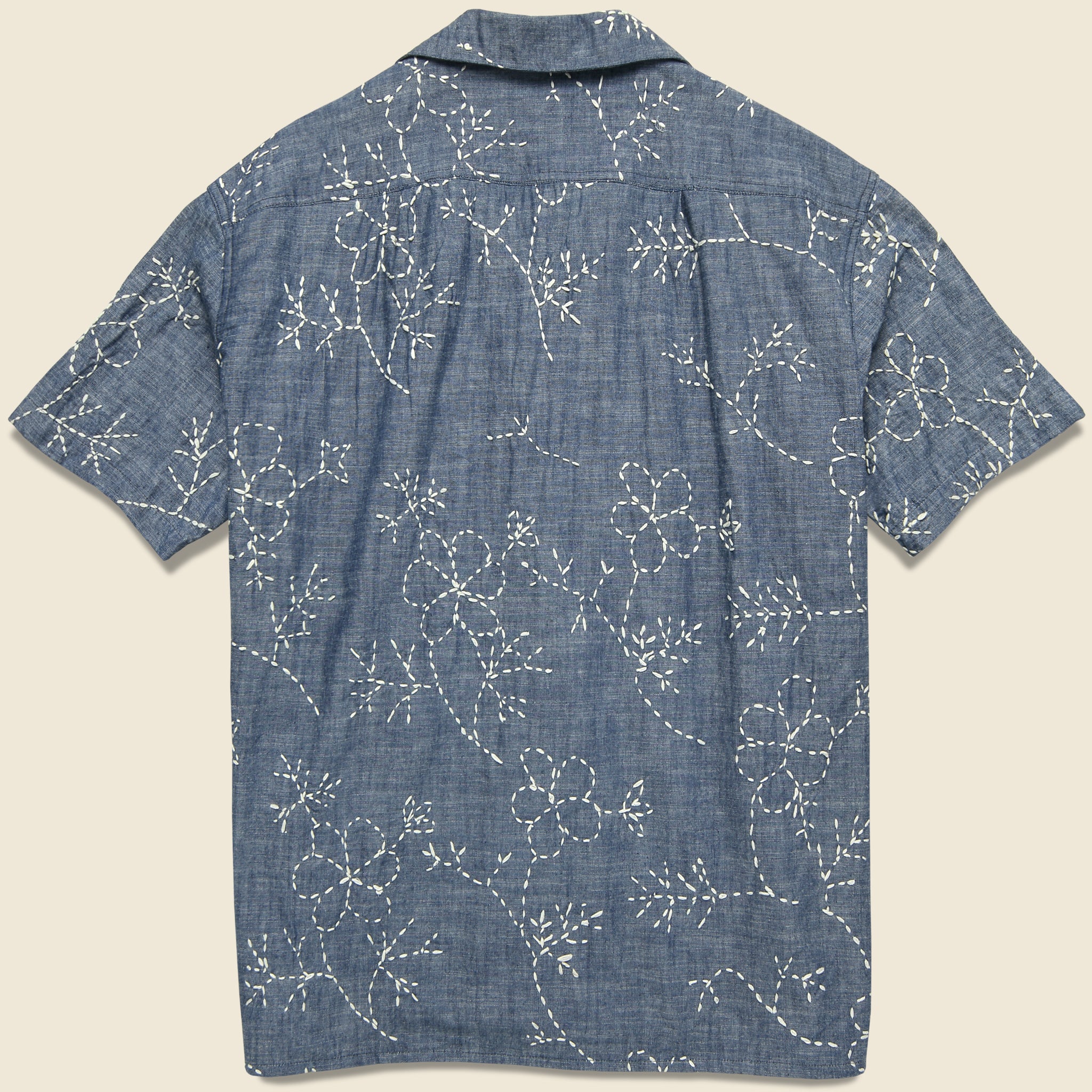 Monitaly, 50's Milano Flower Shirt - Navy