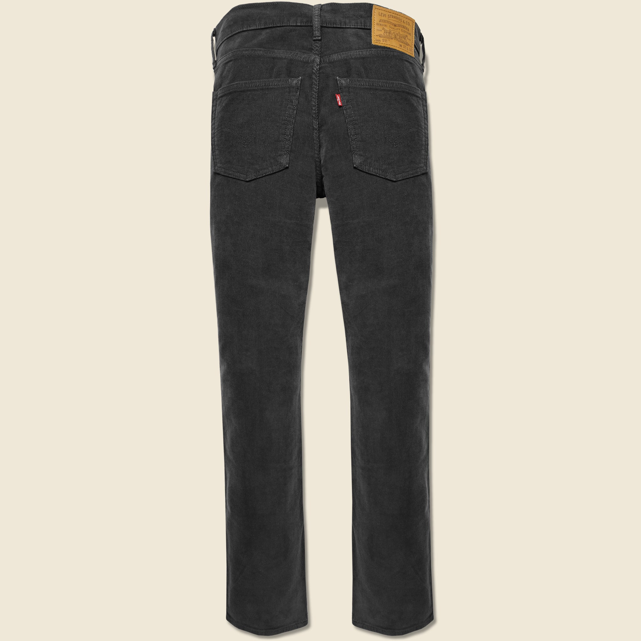 Levis Premium, 511 Slim Corduroy Pant - Black Agate