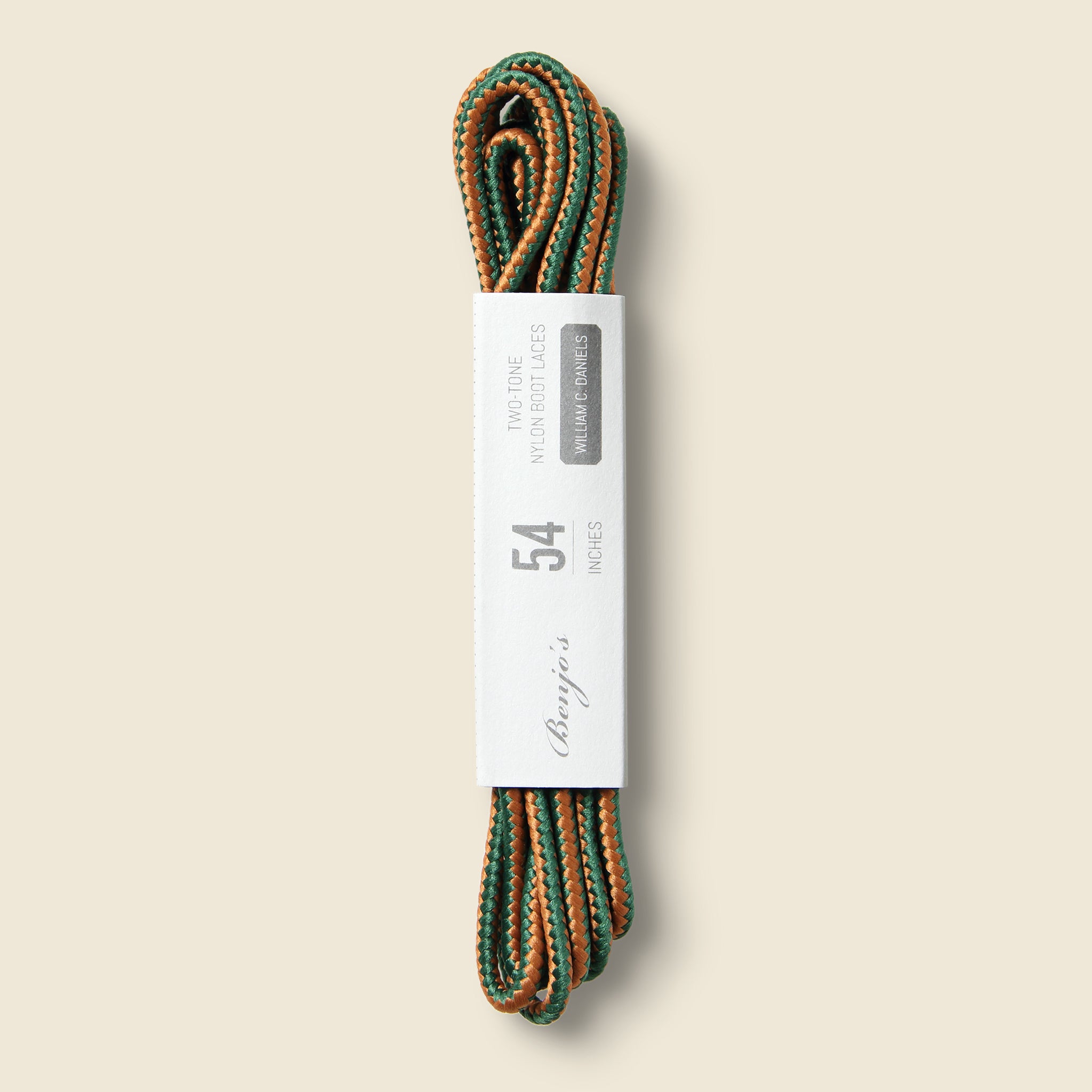 Benjo's, 54" Two-Tone Laces - William C. Daniels