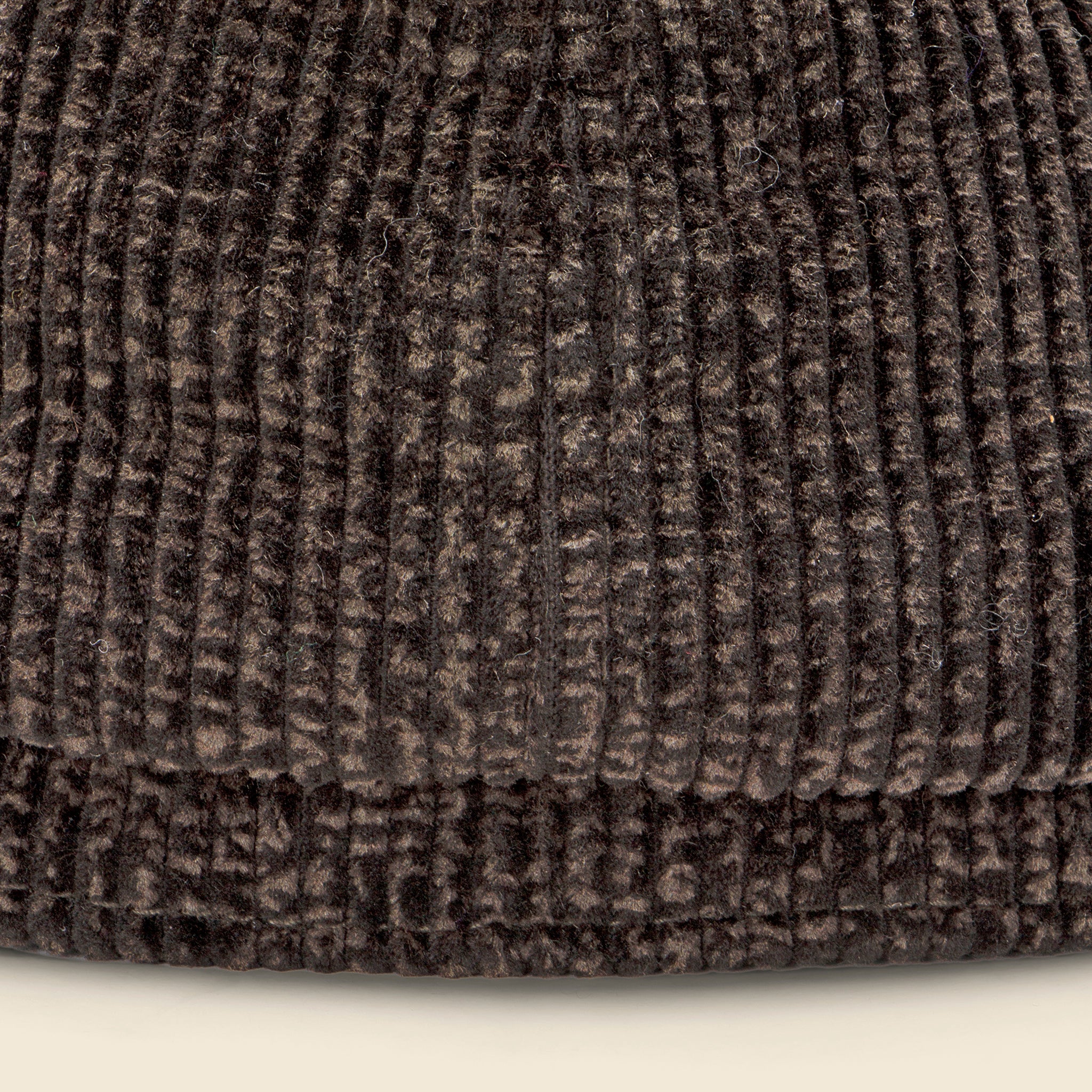 RRL, 6 Panel Corduroy Newsboy Cap - Black/Brown