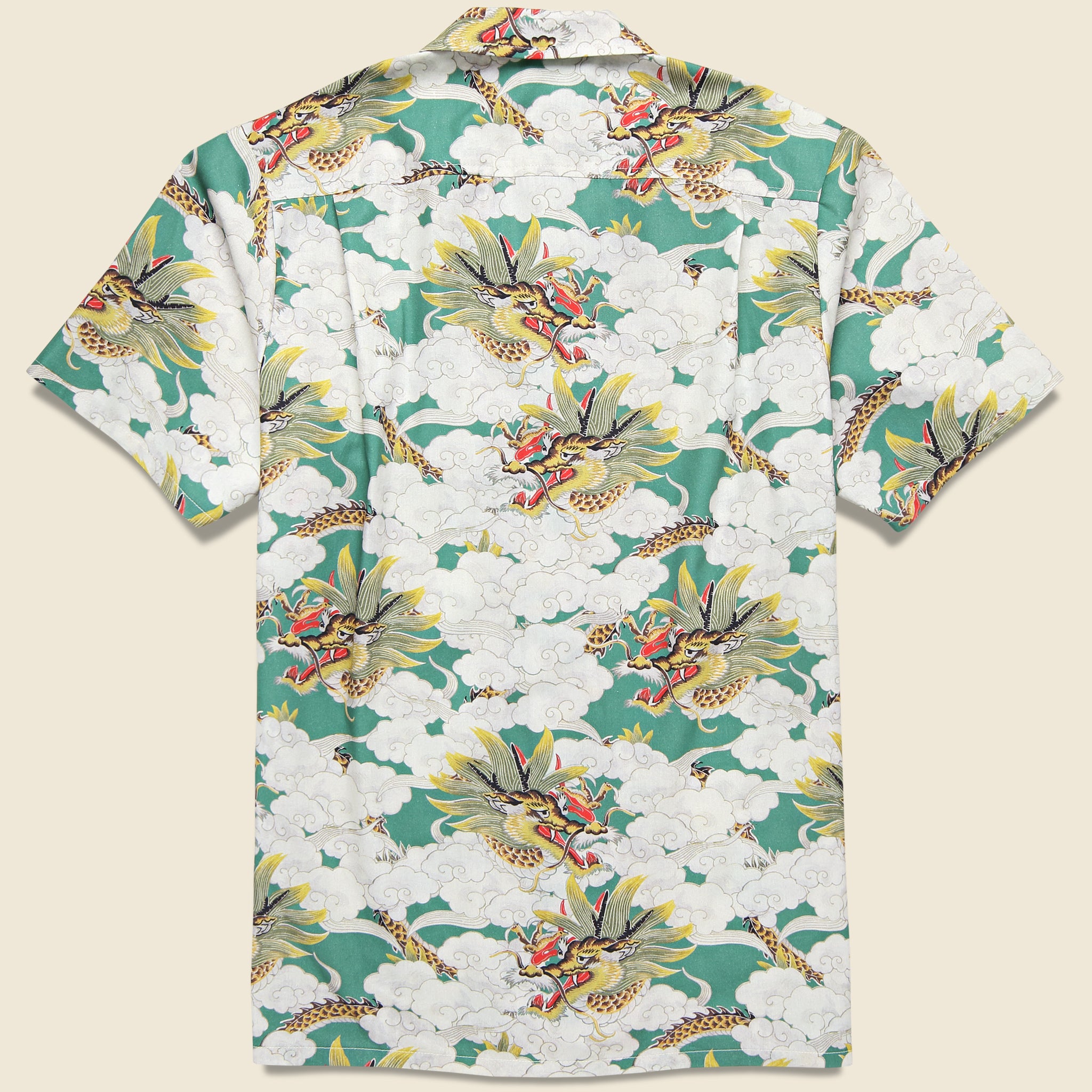 Bather, Above the Clouds Camp Shirt - Green