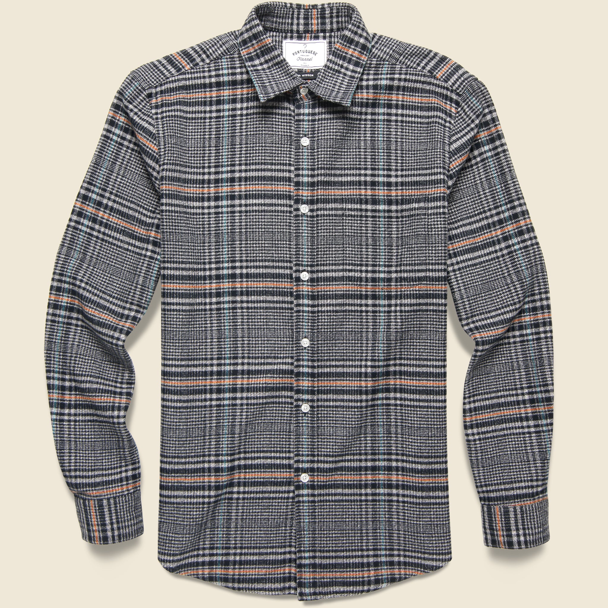 Portuguese Flannel, Abstract Pow Shirt - Black