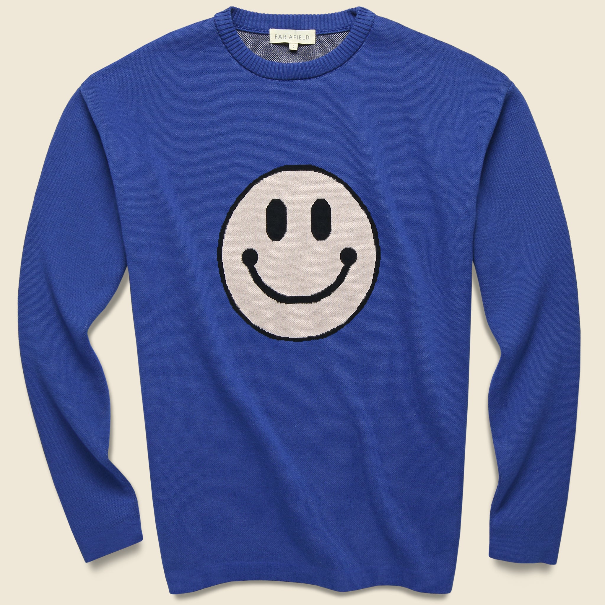 Far Afield, Acid Smile Knit Sweater - Blue