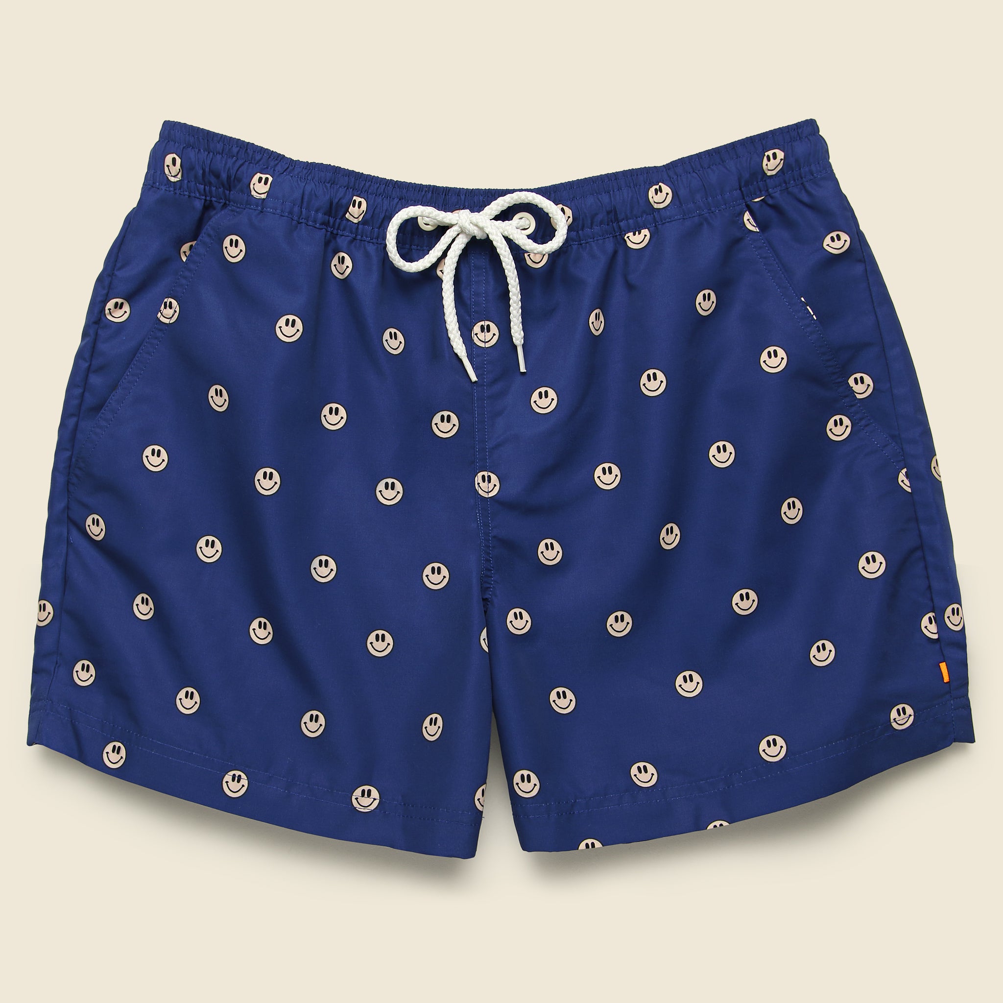 Far Afield, Acid Smiles Swimshort - Navy