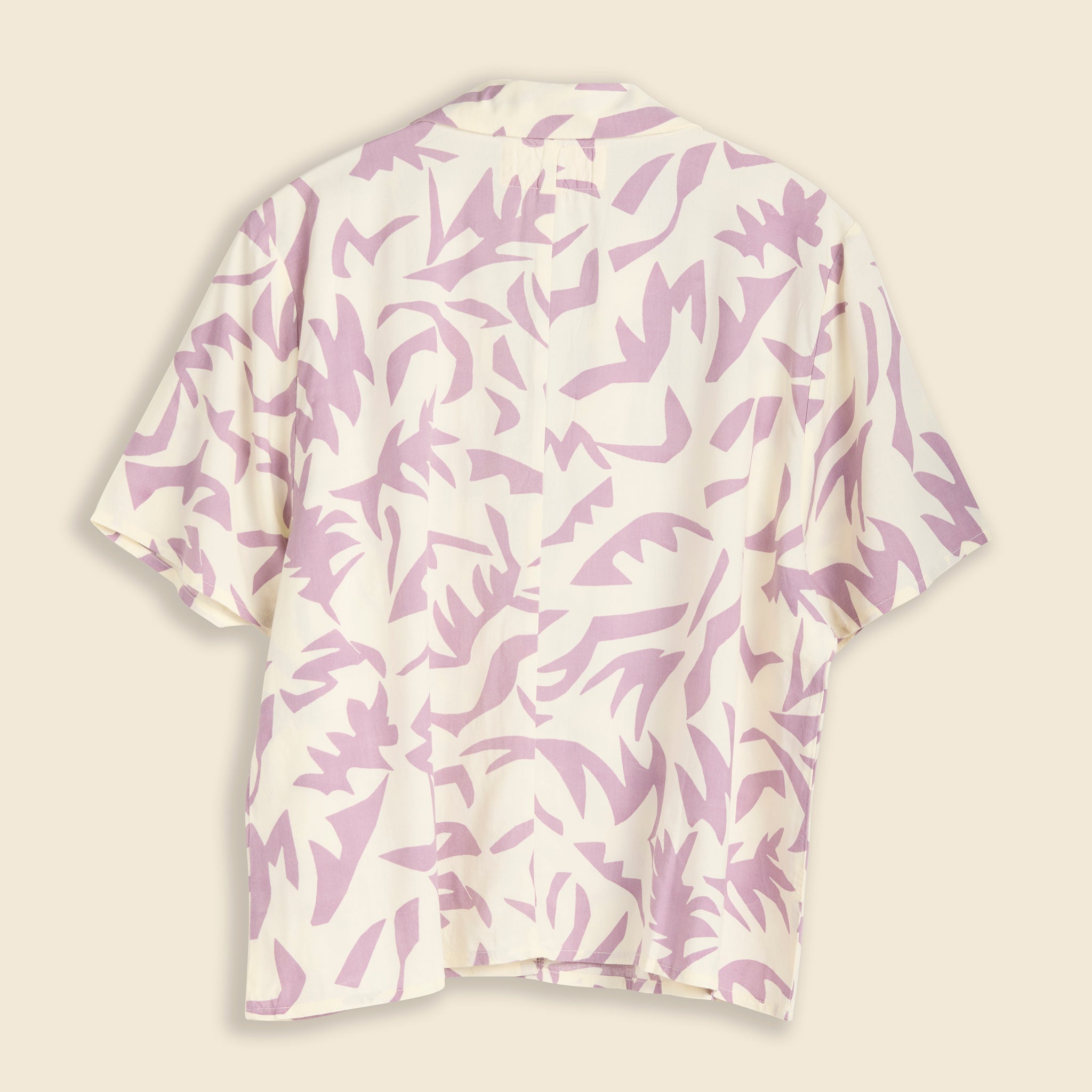 Mollusk, Aloha Shirt - Cut Paper Lavender