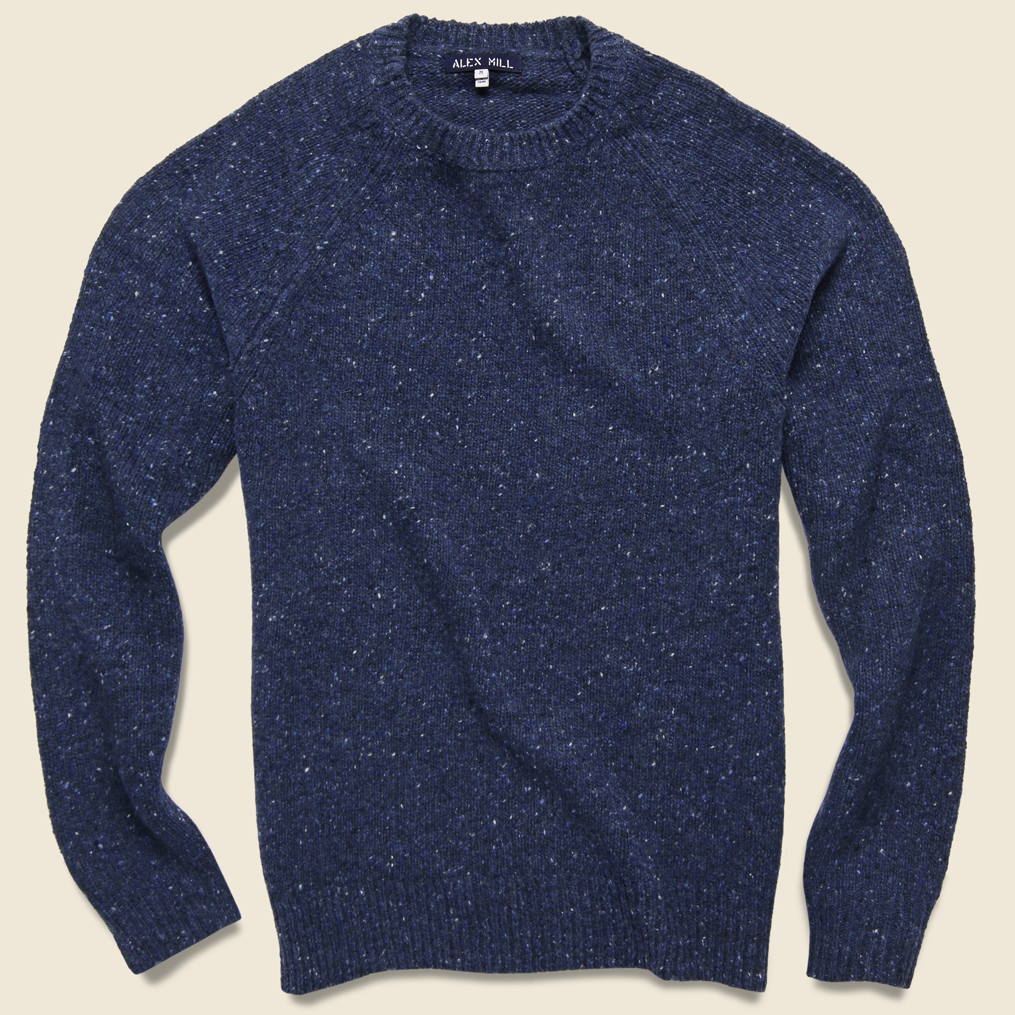 Alex Mill, Alpaca Wool Donegal Crew Sweater - Fisherman Blue