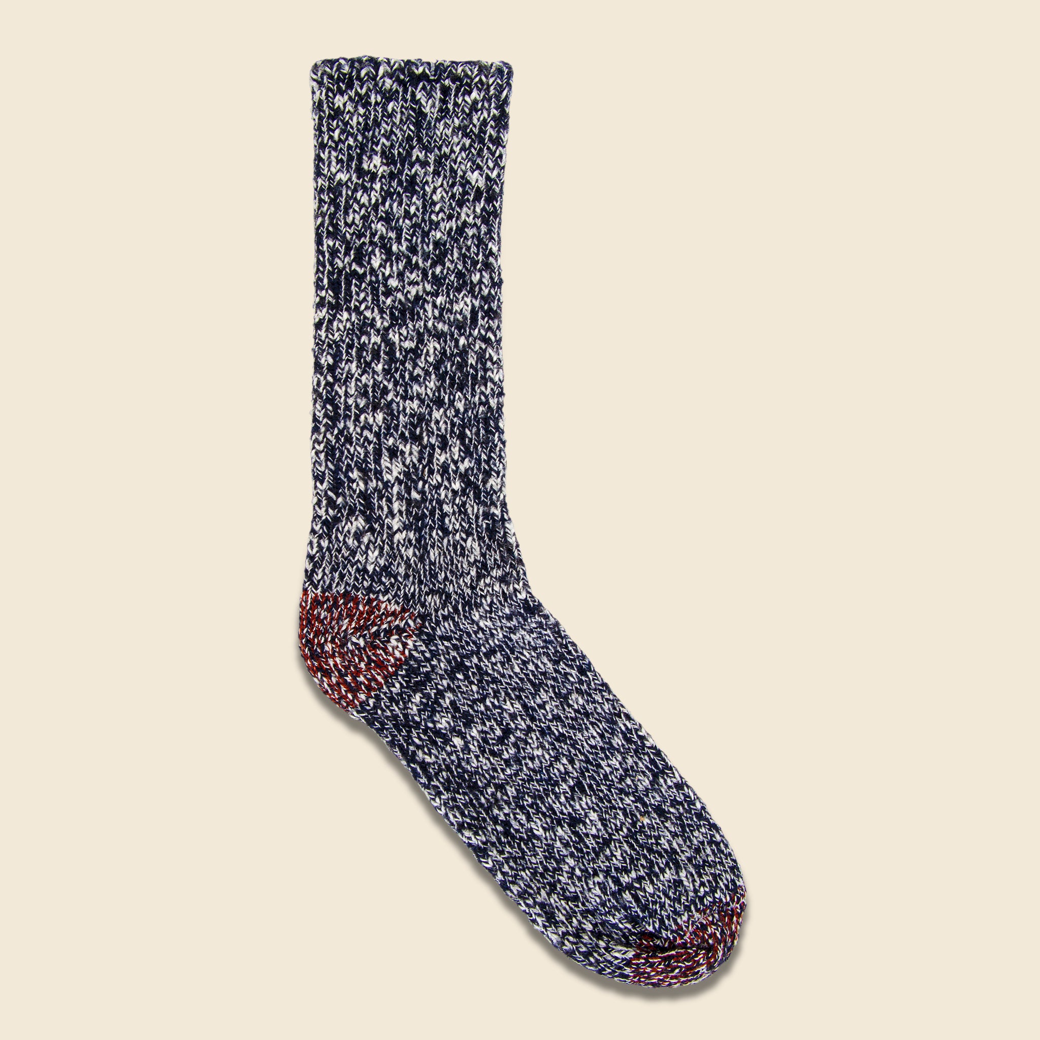 American Trench, American Slub Crew Sock - Navy