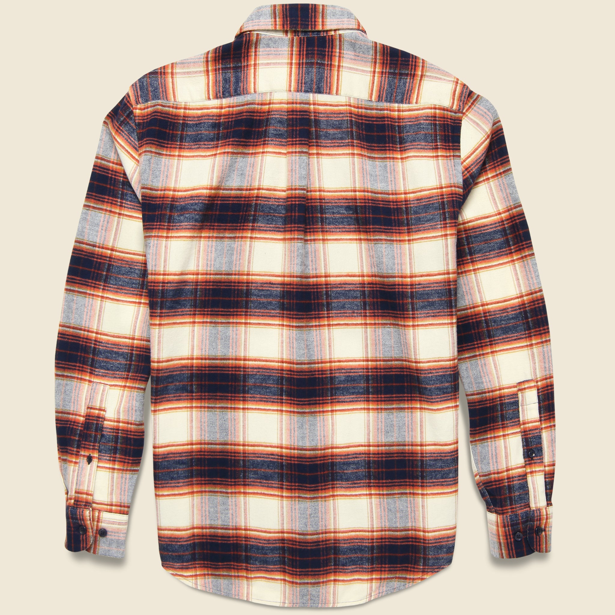 Portuguese Flannel, Anonimo Shirt - Cream/Navy