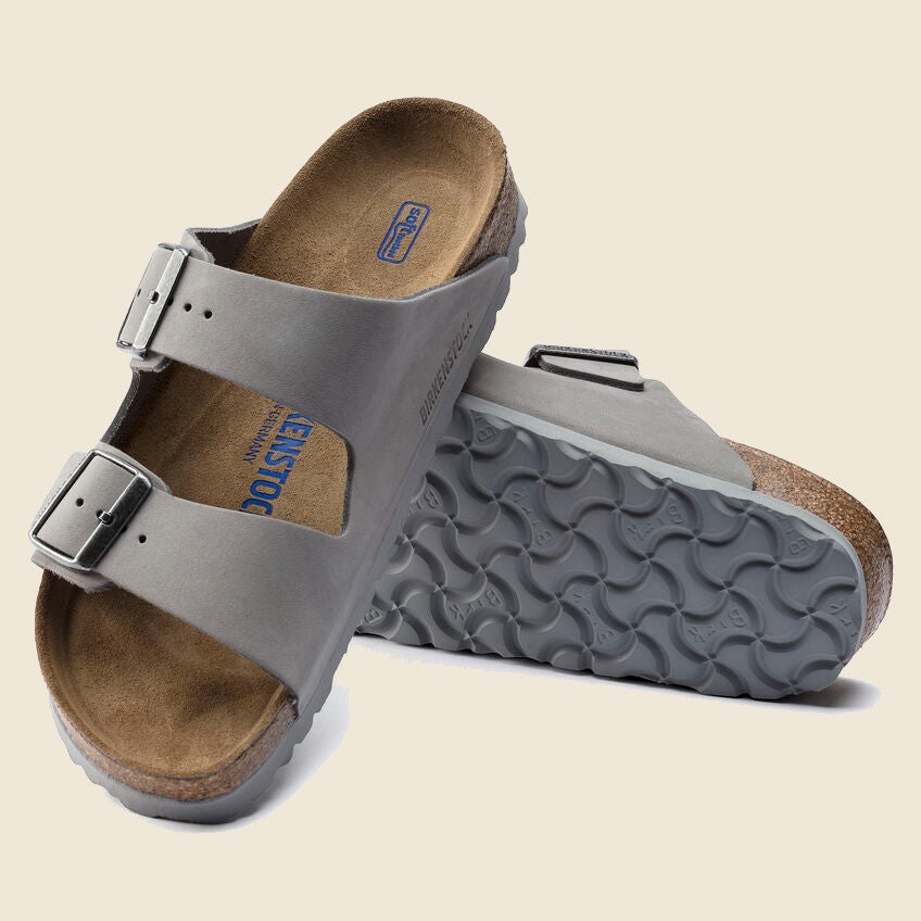 Birkenstock, Arizona Soft Footbed - Dove Gray Nubuck