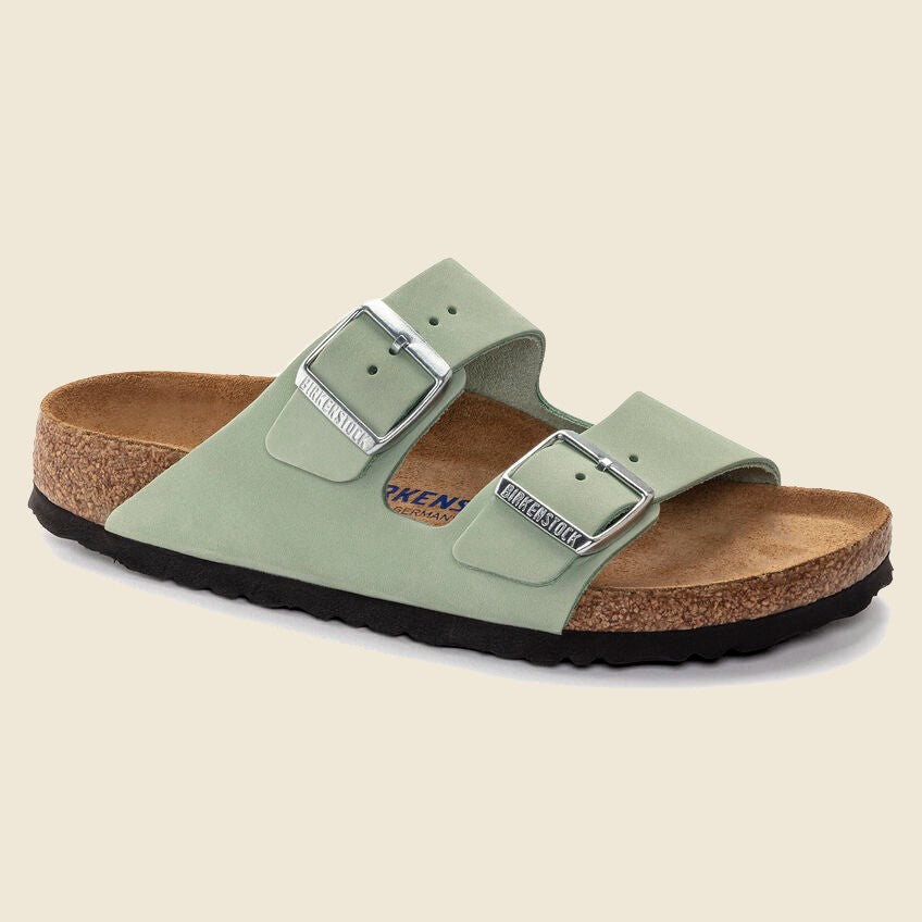 Birkenstock, Arizona Soft Footbed - Matcha Nubuck