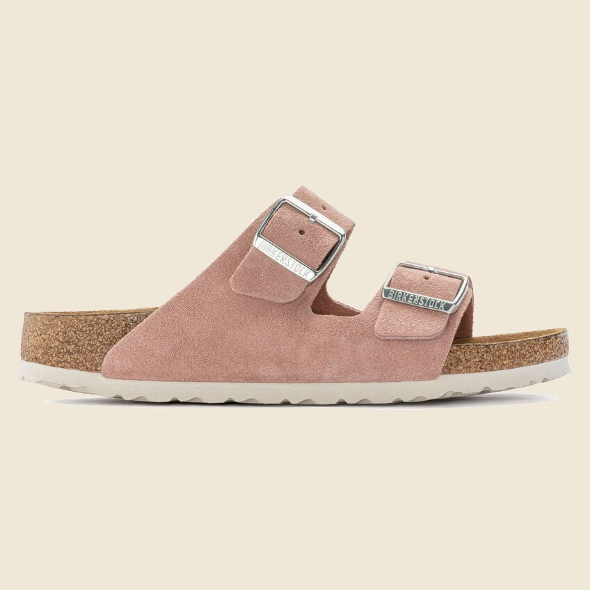 Birkenstock, Arizona Soft Footbed - Pink Clay Suede