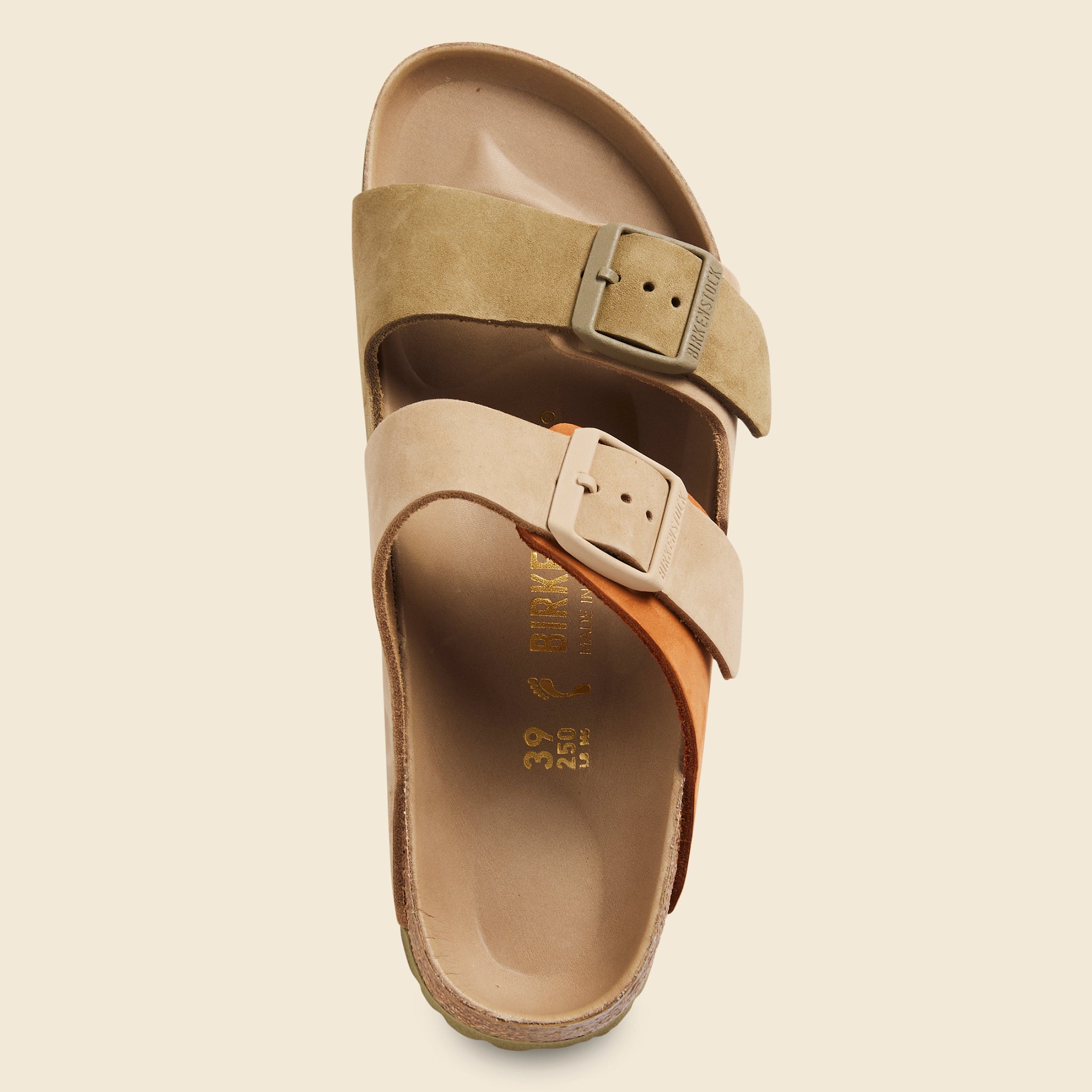 Birkenstock, Arizona Split Hex - Sandcastle/Faded Khaki