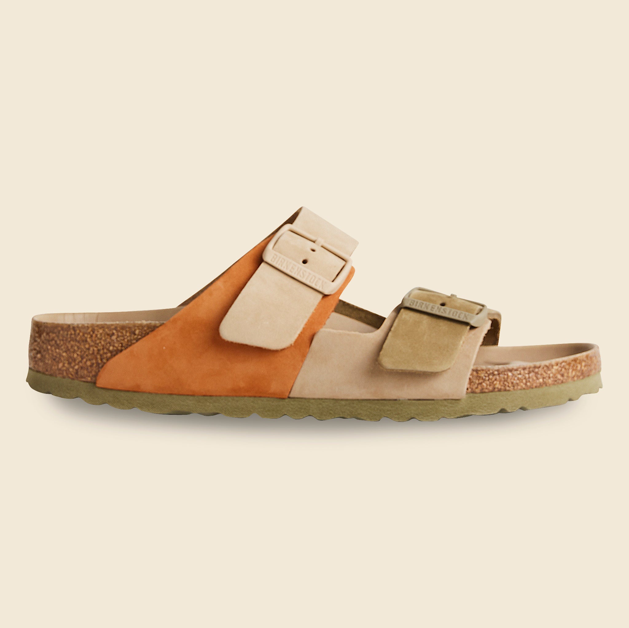 Birkenstock, Arizona Split Hex - Sandcastle/Faded Khaki