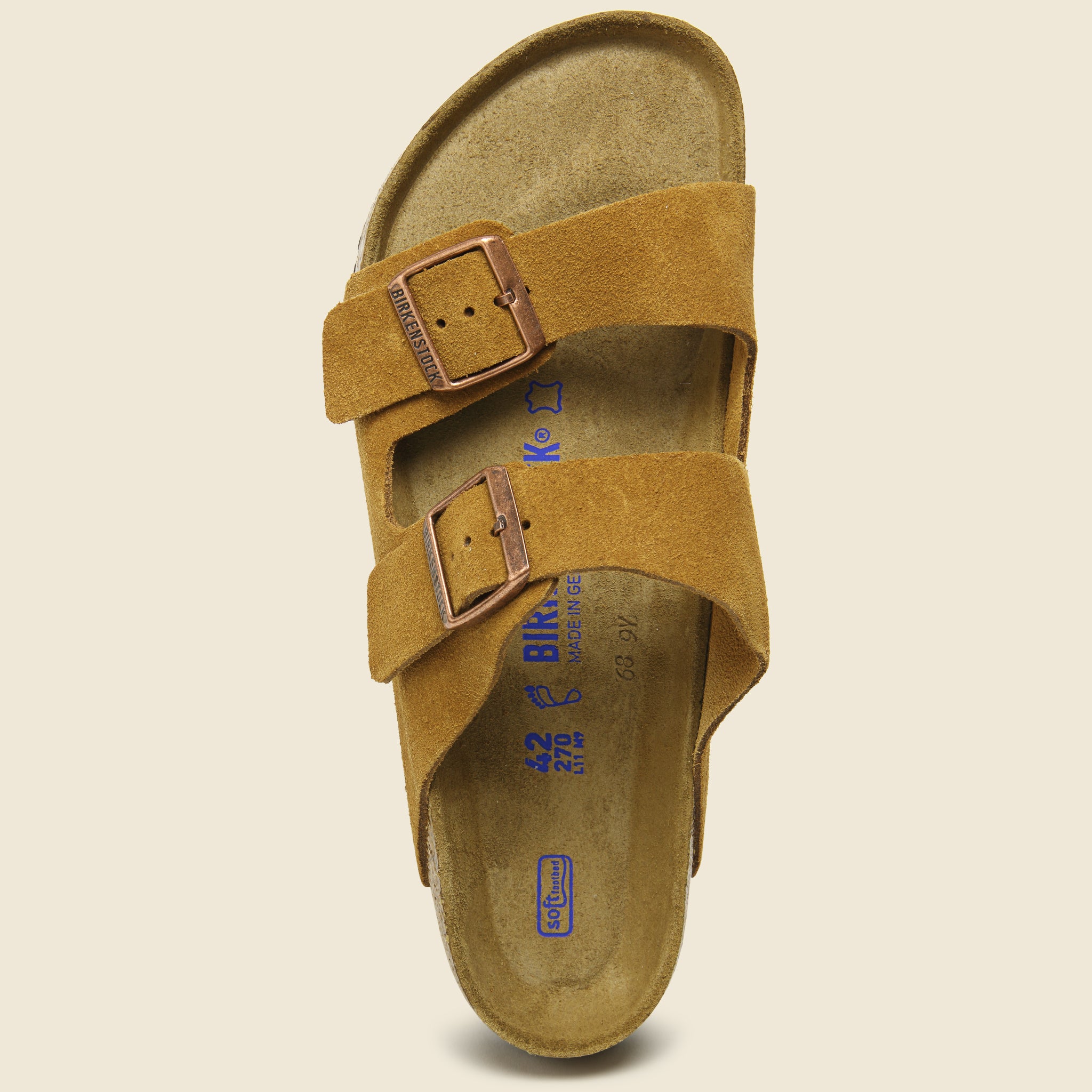 Birkenstock, Arizona Suede Sandal - Mink