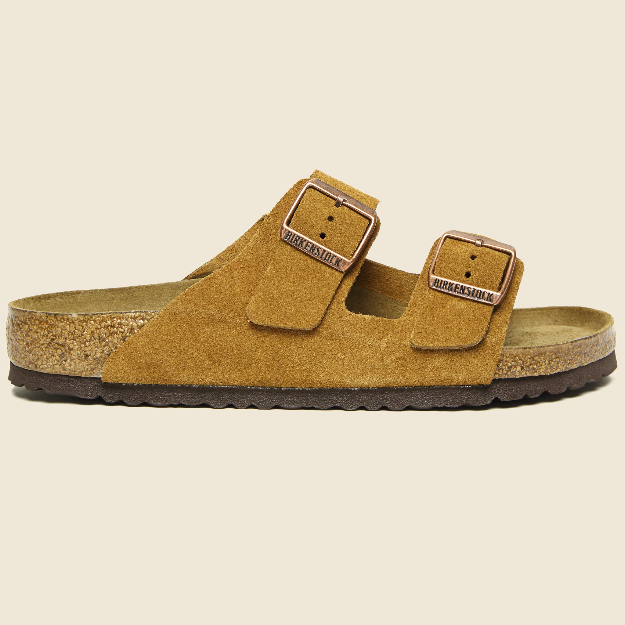 Birkenstock, Arizona Suede Sandal - Mink