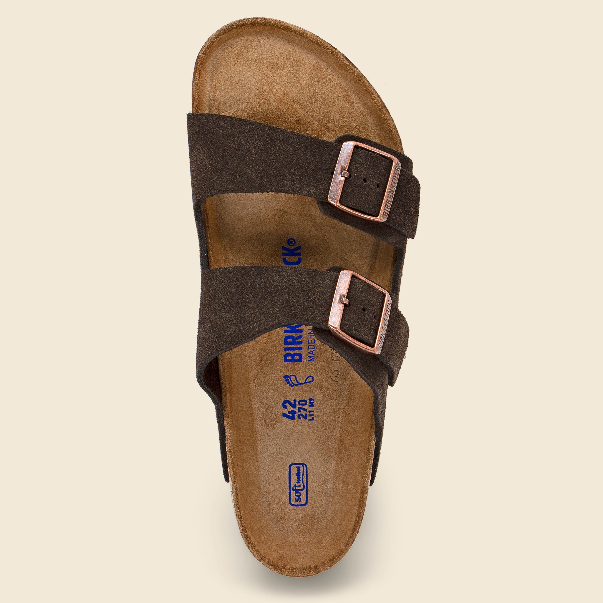 Birkenstock, Arizona Suede Sandal - Mocha