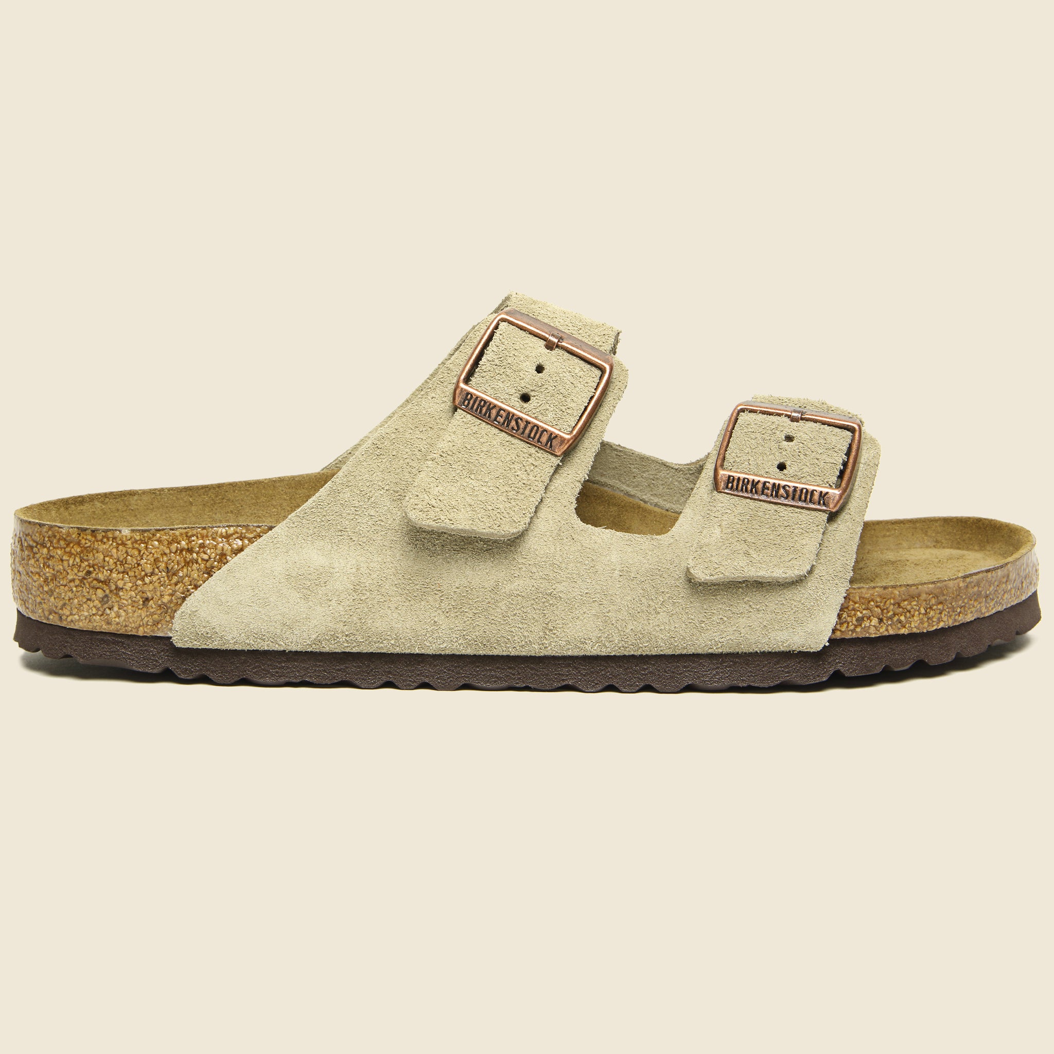 Birkenstock, Arizona Suede Sandal - Taupe