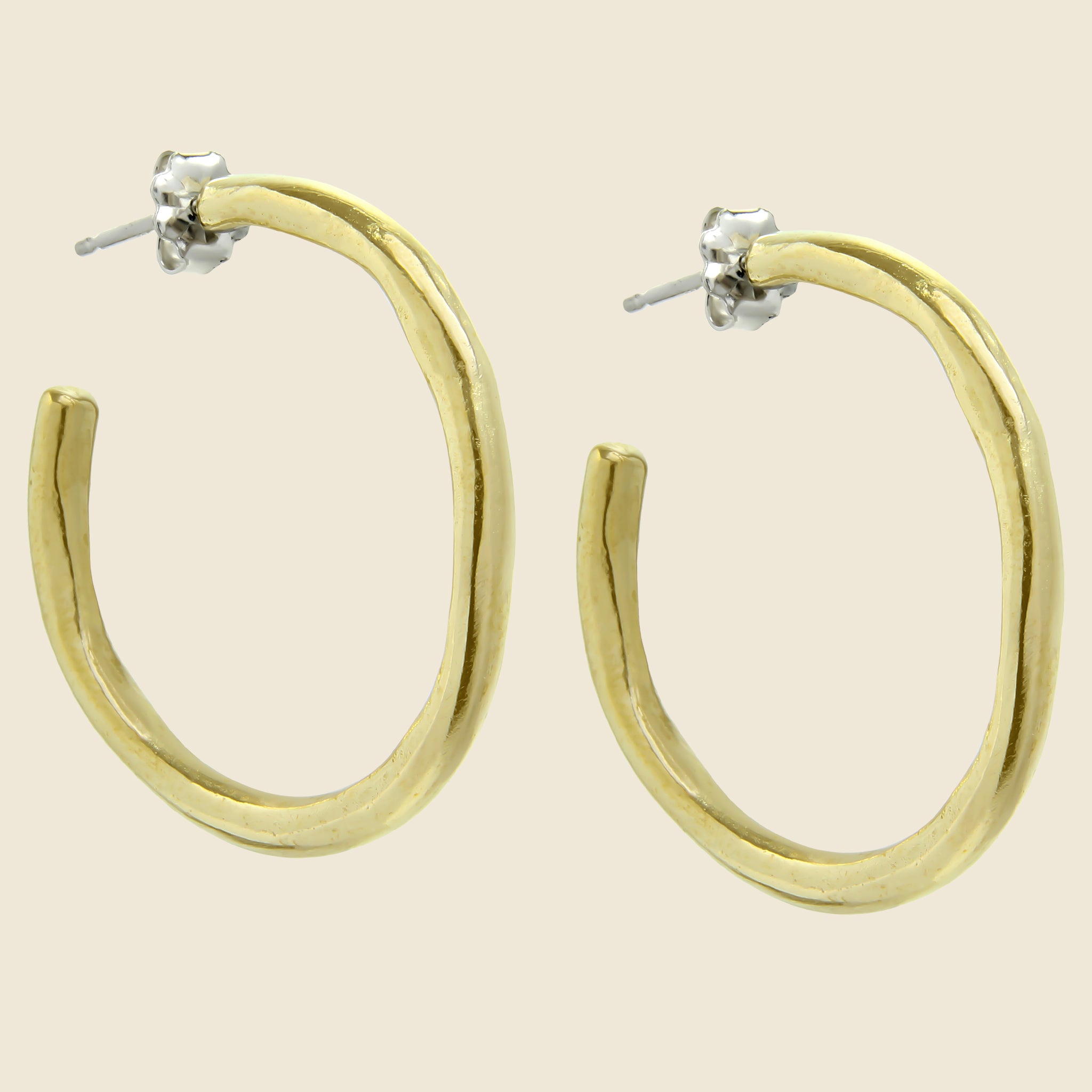 Amanda Hunt, Arroyo Hoop Earrings - Bronze