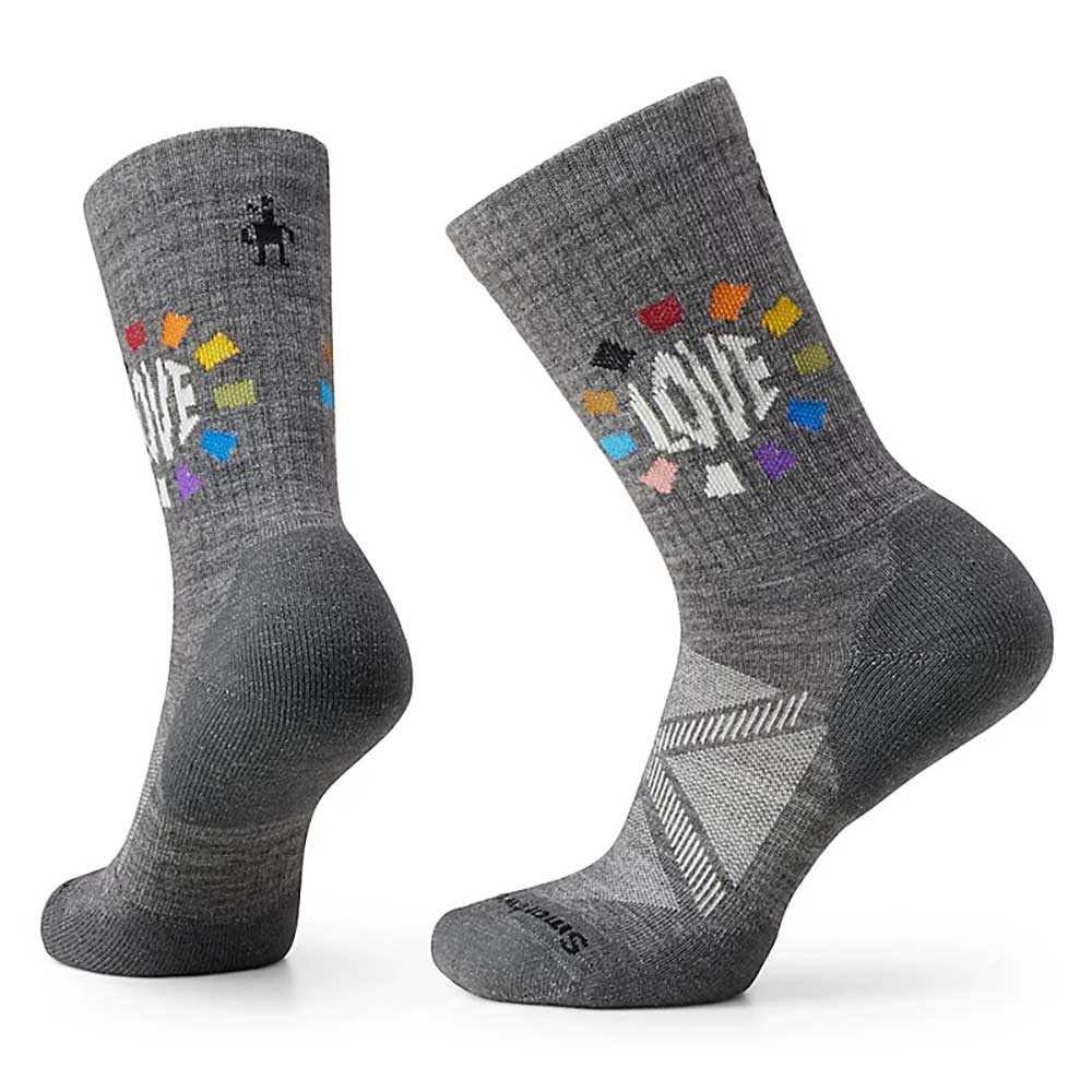 Smartwool, Athletic Pride Circle of Love Crew Socks - Medium Gray