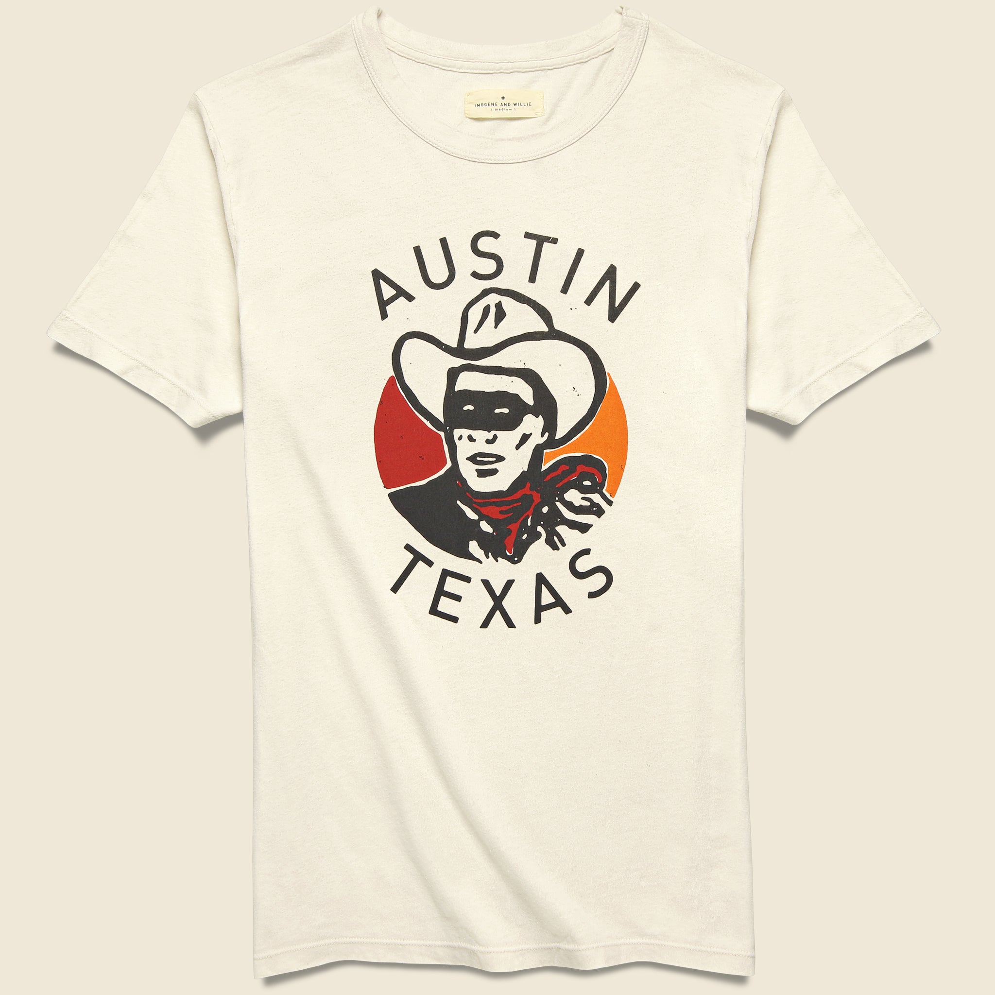 Imogene + Willie, Austin Lone Ranger Tee - Vintage White