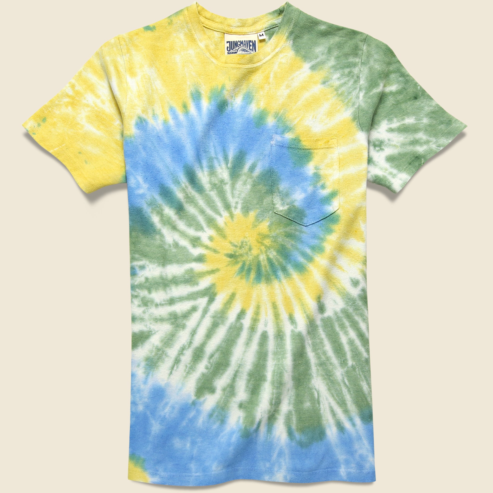 Jungmaven, Baja Pocket Tee - Spiral Tie Dye