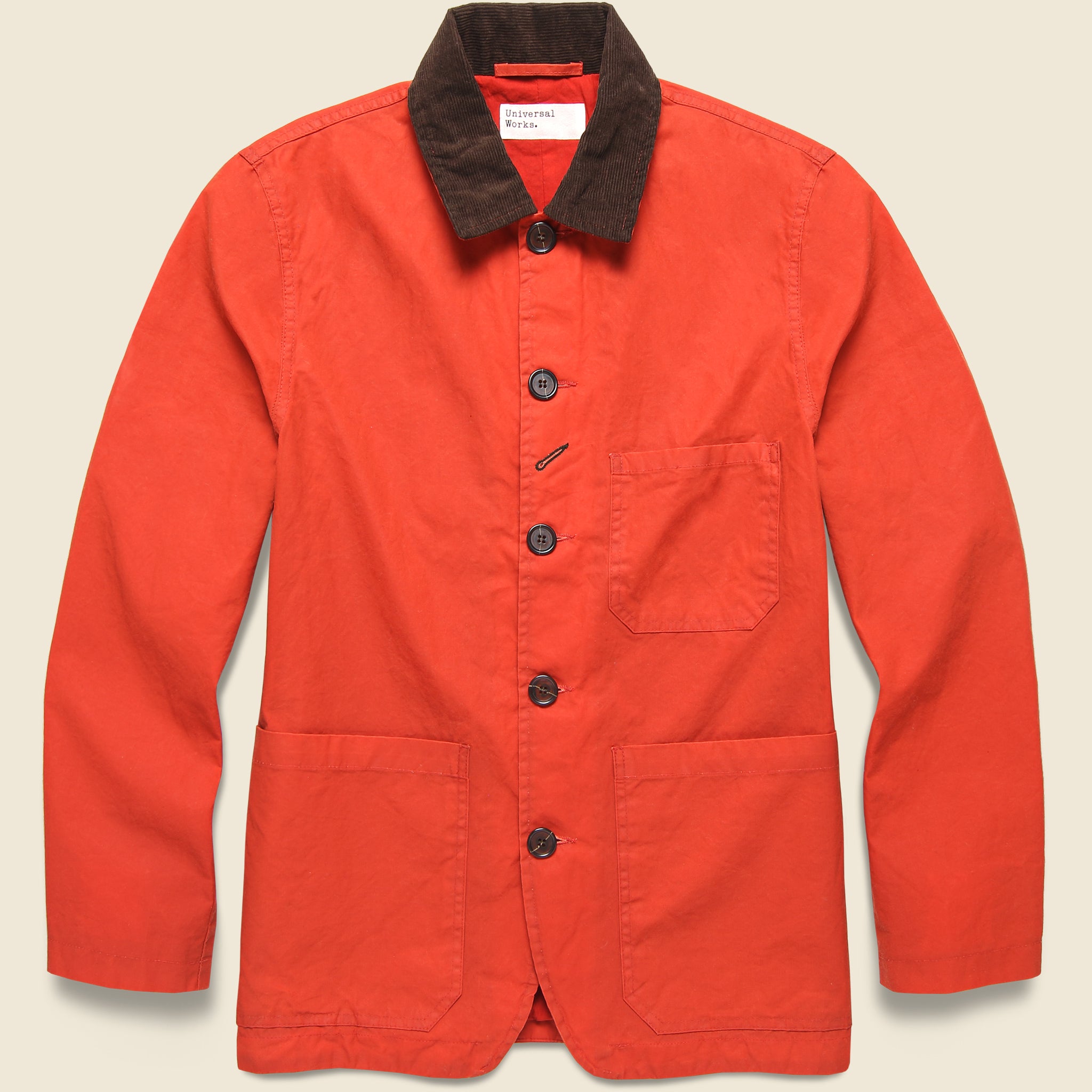 Universal Works, Bakers Chore Jacket - Red Tek Wax