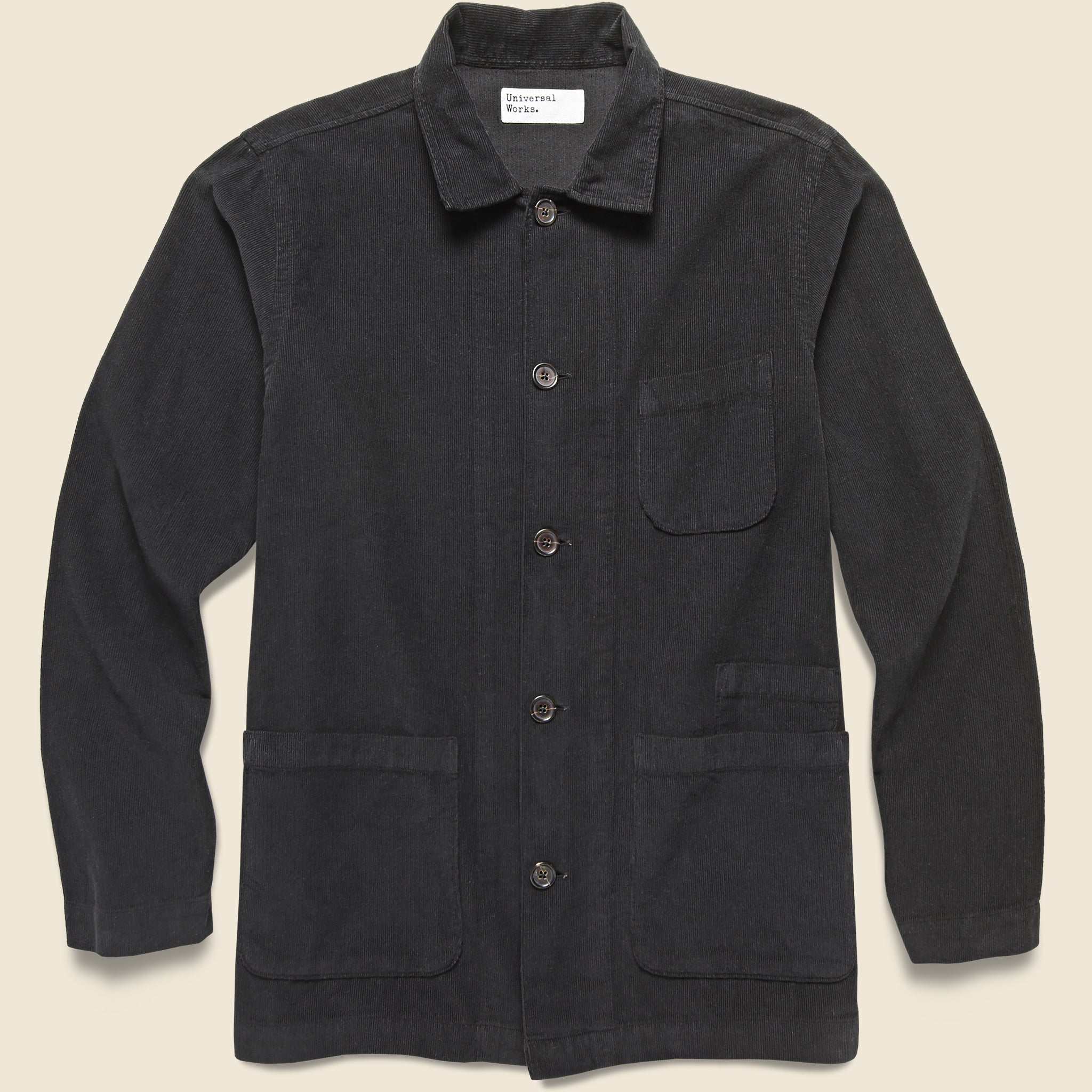 Universal Works, Bakers Fine Cord Overshirt - Licorice