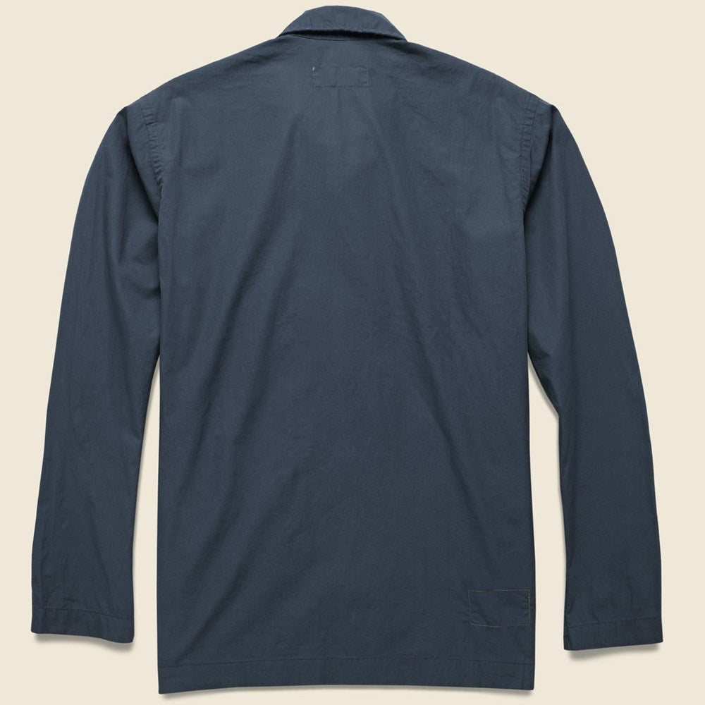 Universal Works, Bakers Poplin Overshirt - Navy