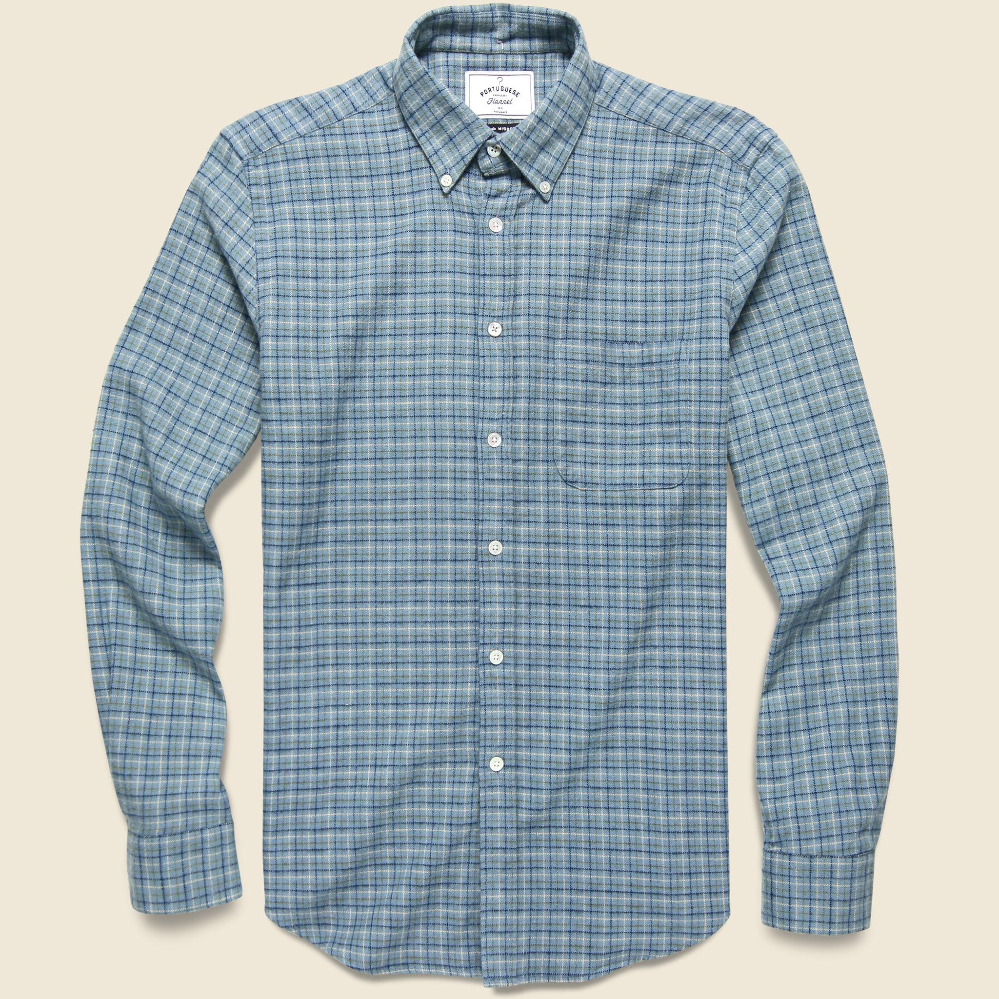 Portuguese Flannel, Balcony Shirt - Blue