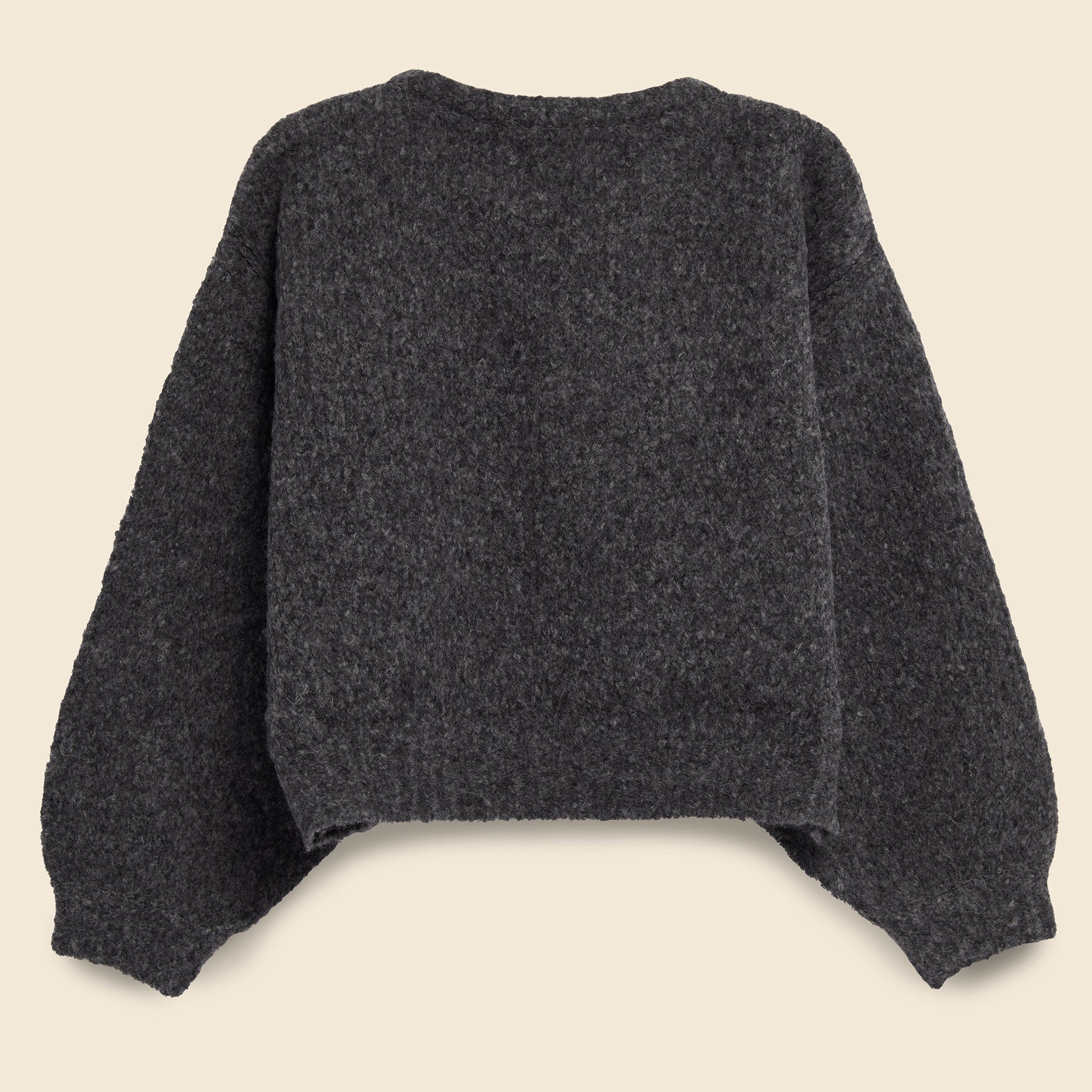 Atelier Delphine, Balloon Sleeve Sweater - Charcoal