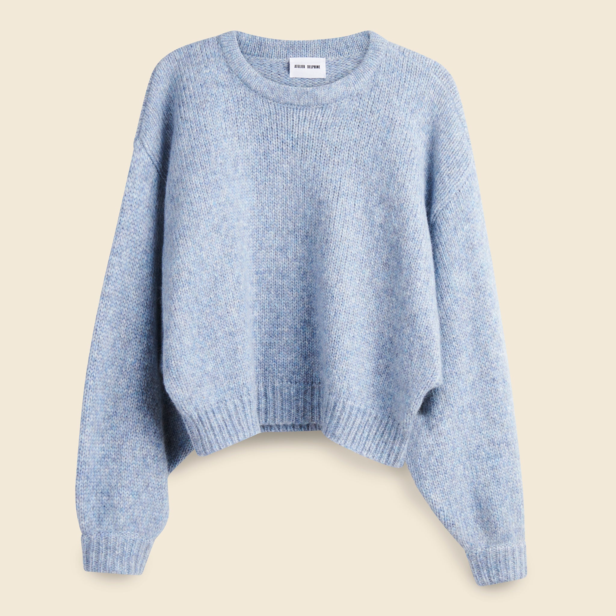 Atelier Delphine, Balloon Sleeve Sweater - Spring Sky