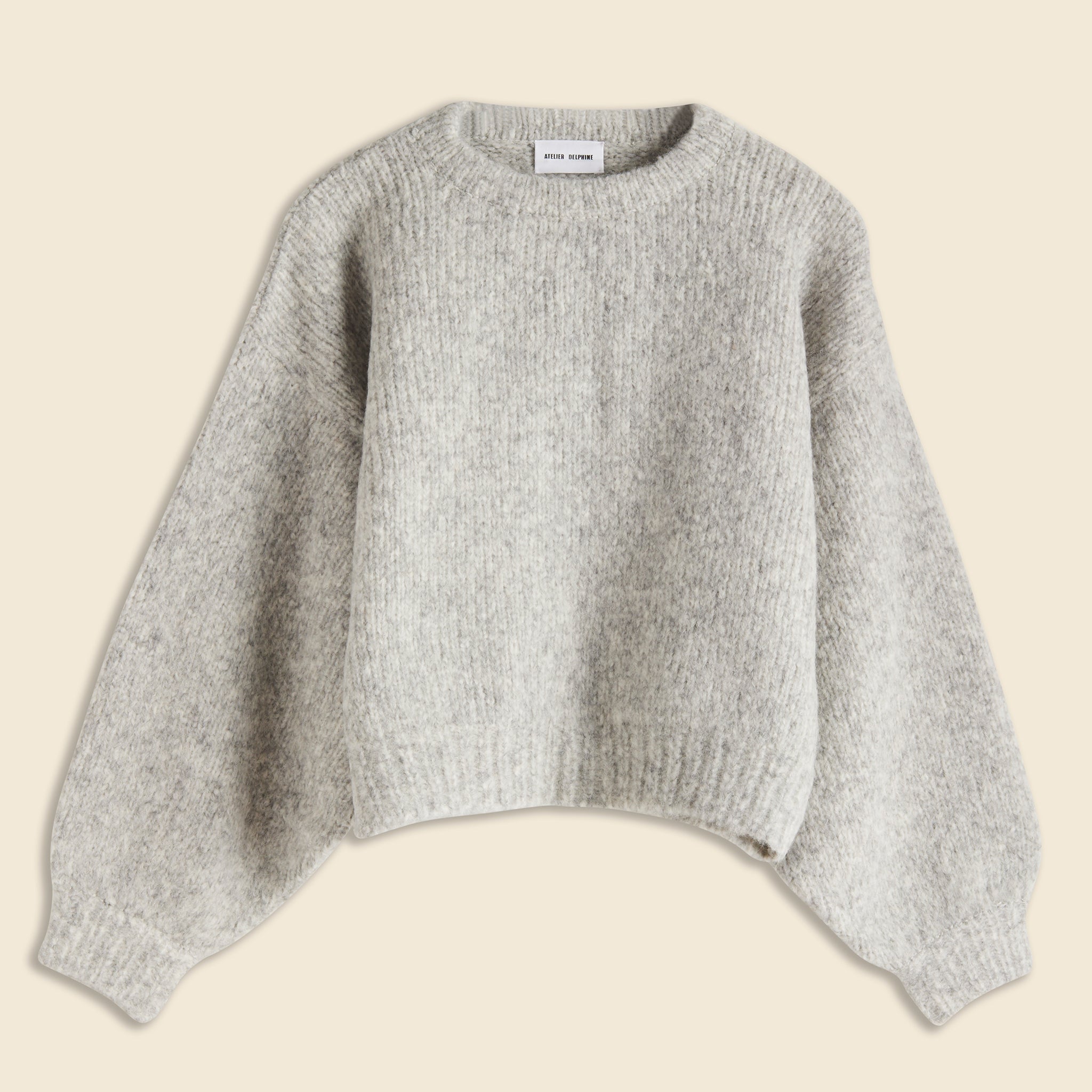 Atelier Delphine, Balloon Sleeve Sweater - Watery Sky