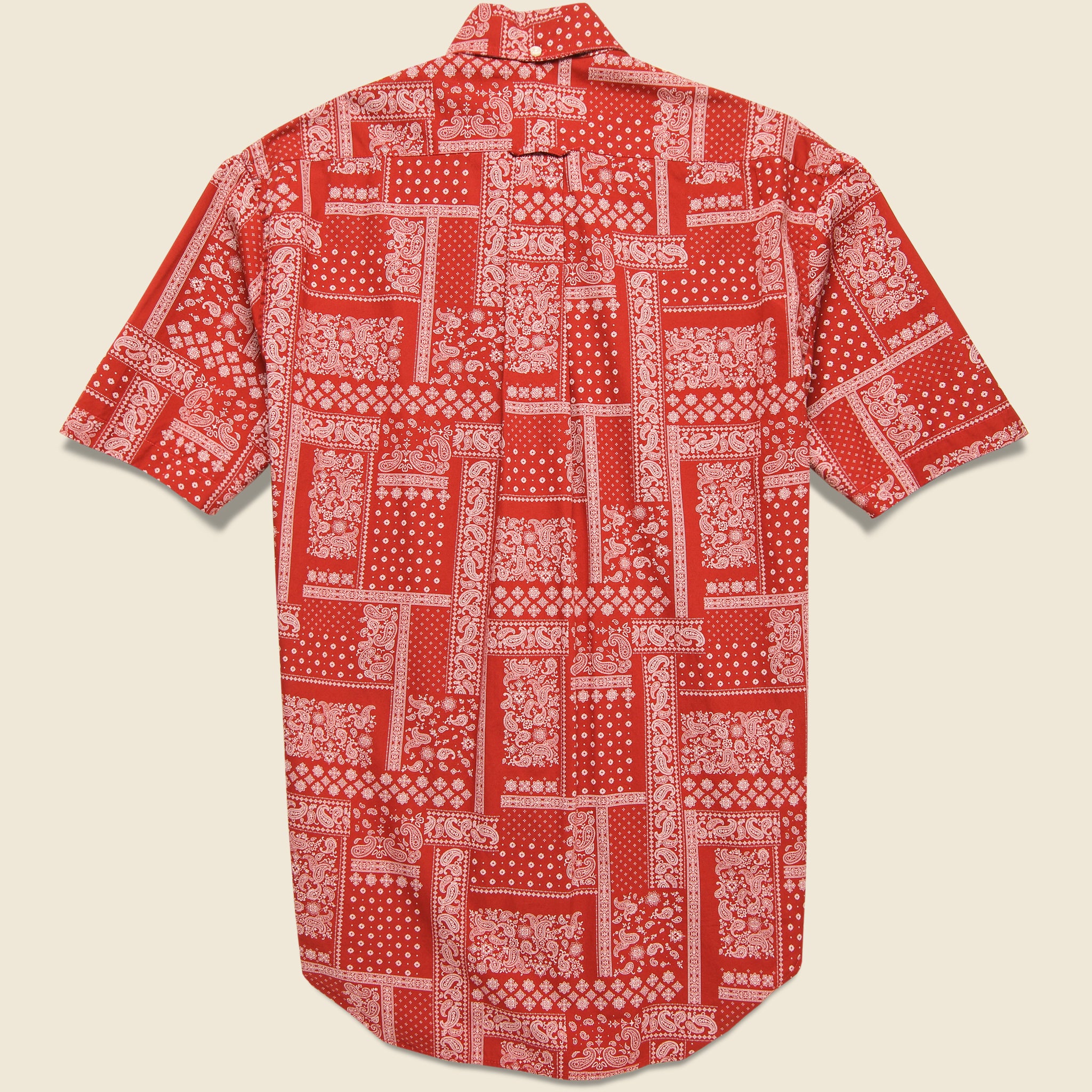 Gitman Vintage, Bandana Print Shirt - Red