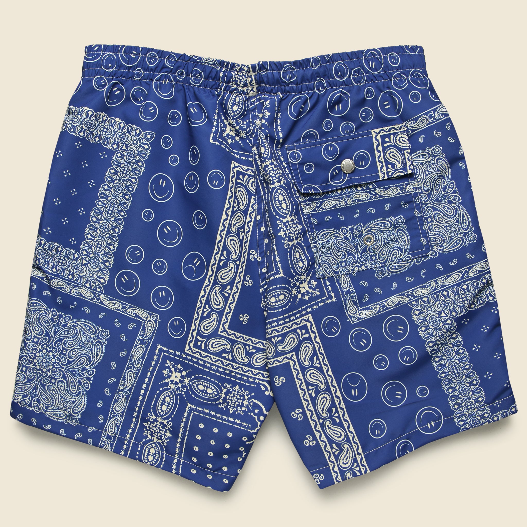 Bather, Bandana Swim Trunk - Blue